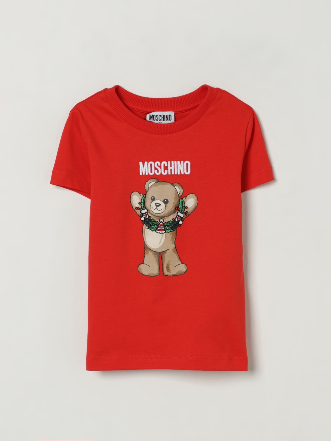 MOSCHINO T-SHIRT: T-shirt kids Moschino, Red - Img 1