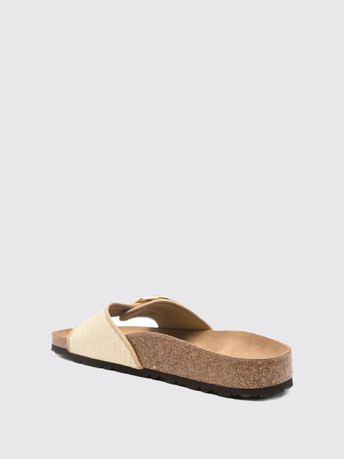 BIRKENSTOCK SANDALI: Sandalo Madrid Big Buckle Birkenstock in rafia , Naturale - Img 3