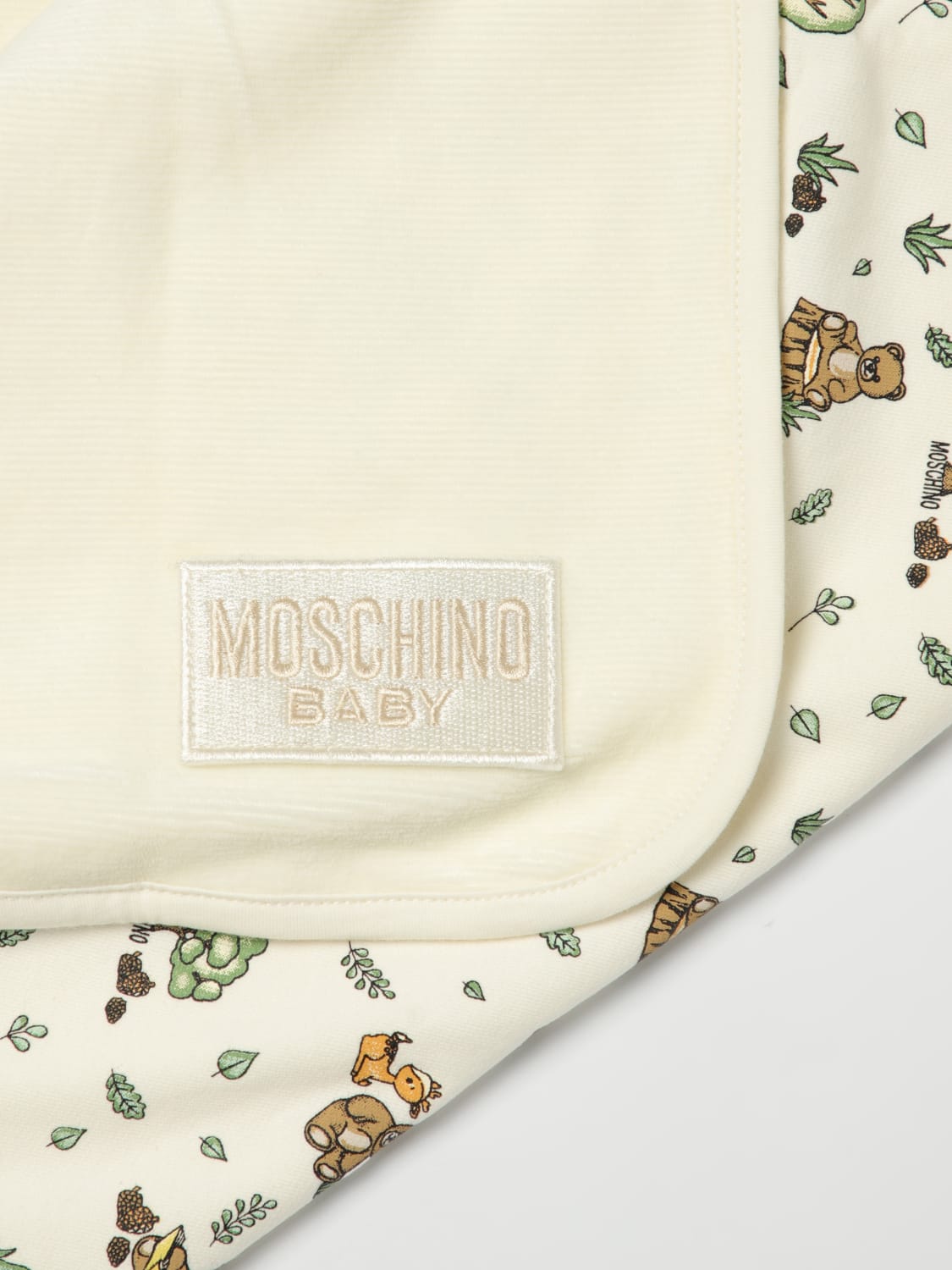 MOSCHINO BLANKET: Blanket kids Moschino, White - Img 3