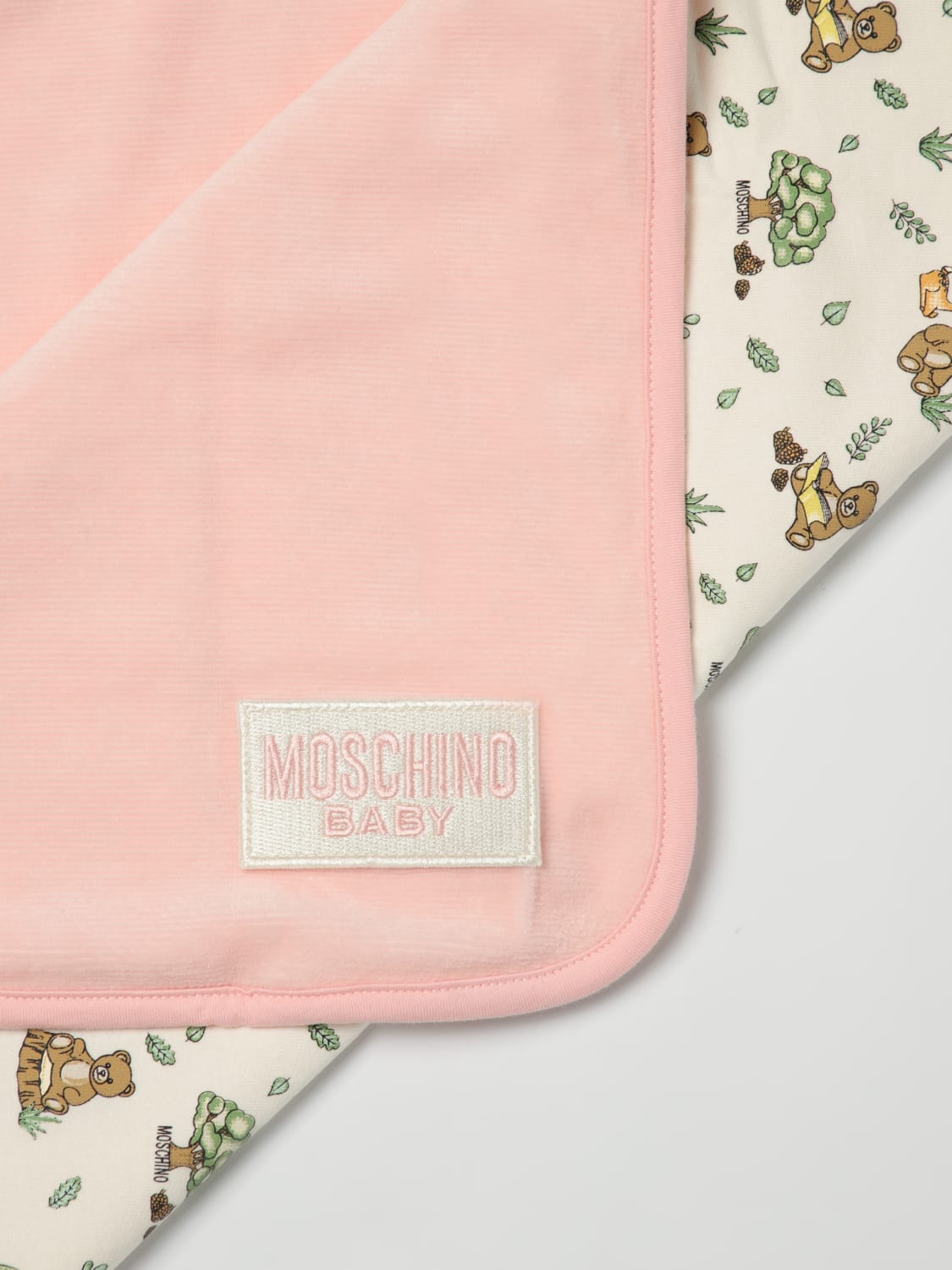 MOSCHINO BLANKET: Blanket kids Moschino, Pink - Img 3