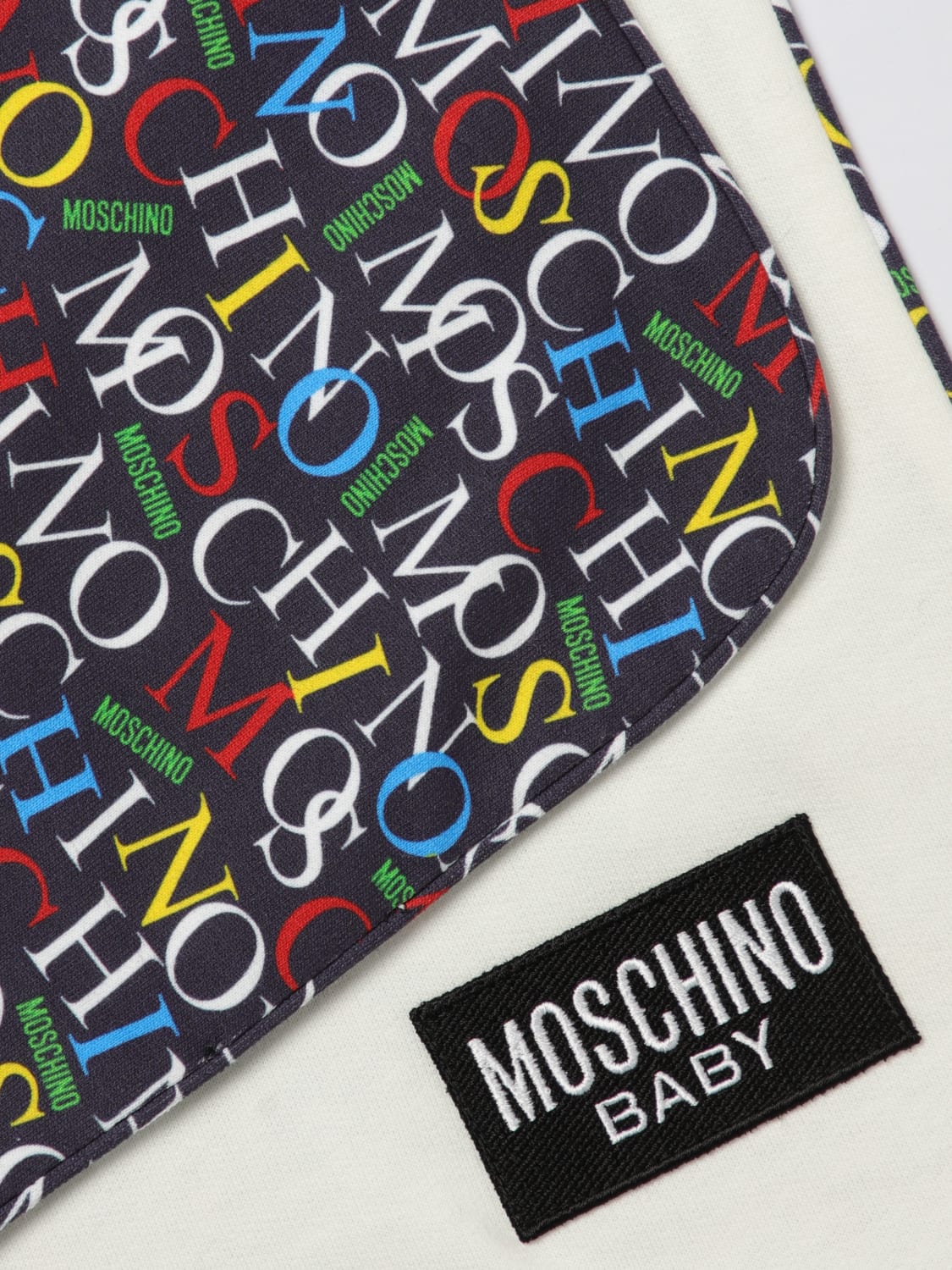 MOSCHINO BLANKET: Blanket kids Moschino, Blue - Img 3