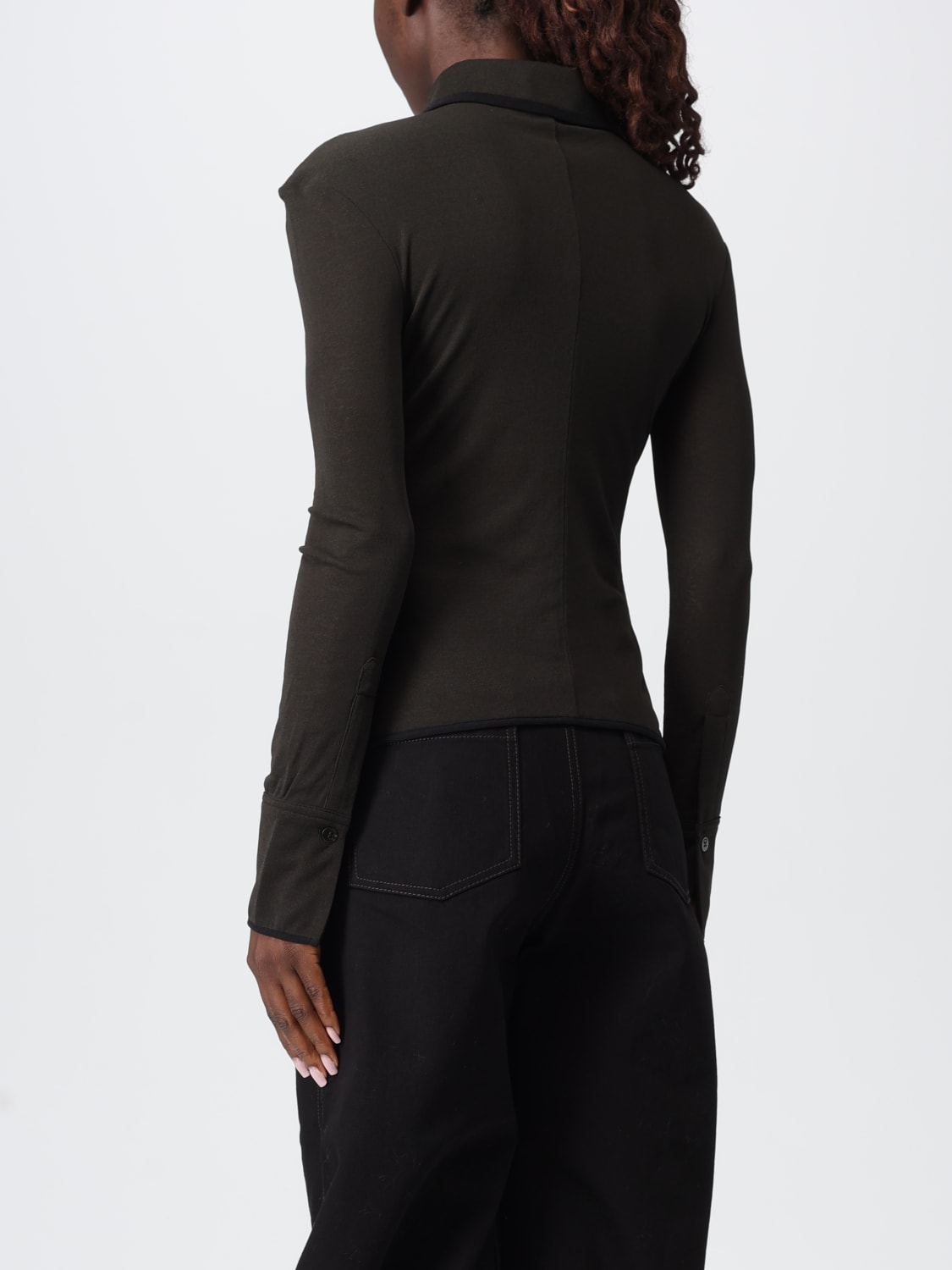 NANUSHKA POLO SHIRT: T-shirt woman Nanushka, Charcoal - Img 2