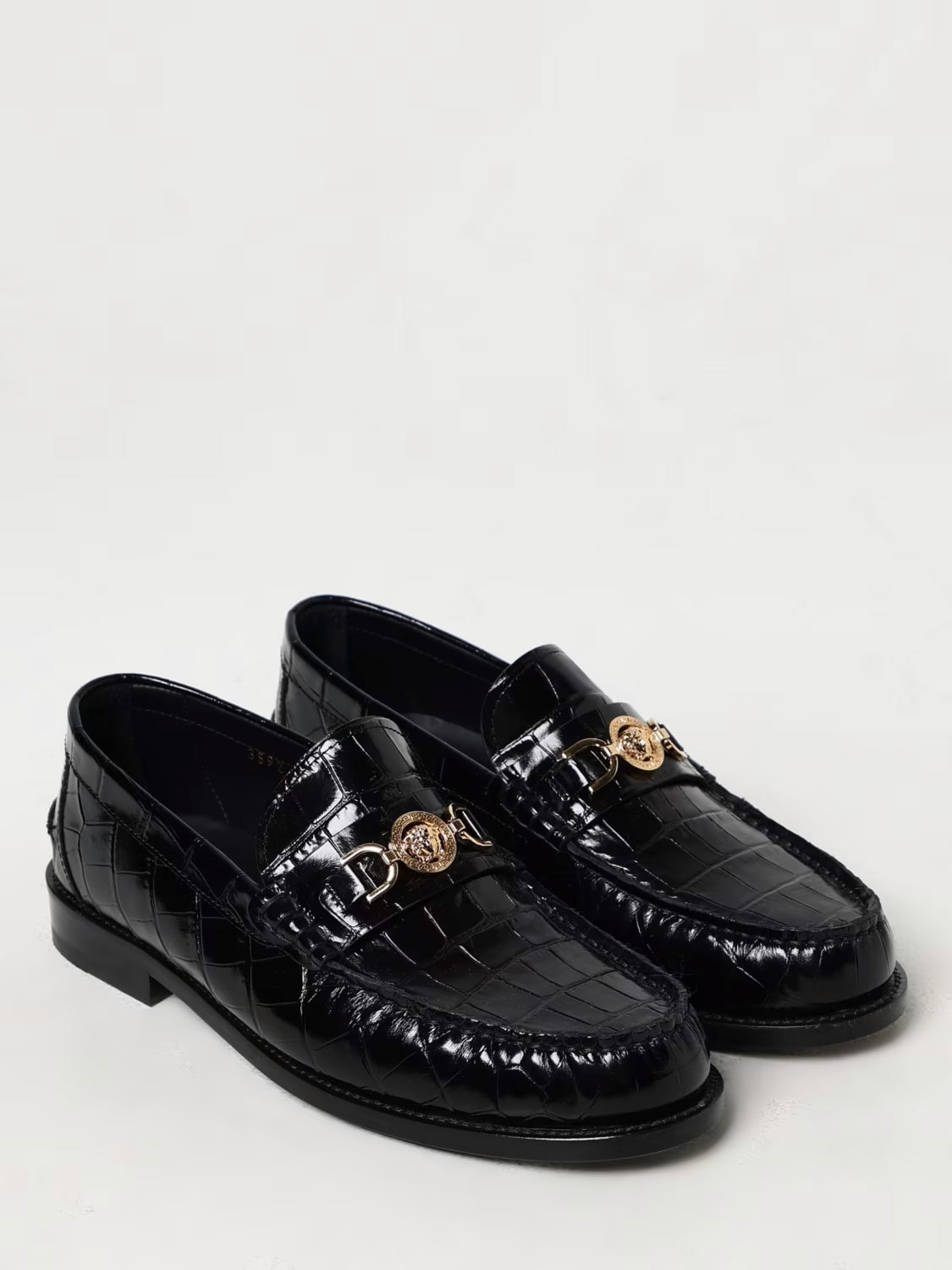 VERSACE MOCASINES: Zapatos hombre Versace, Negro - Img 2