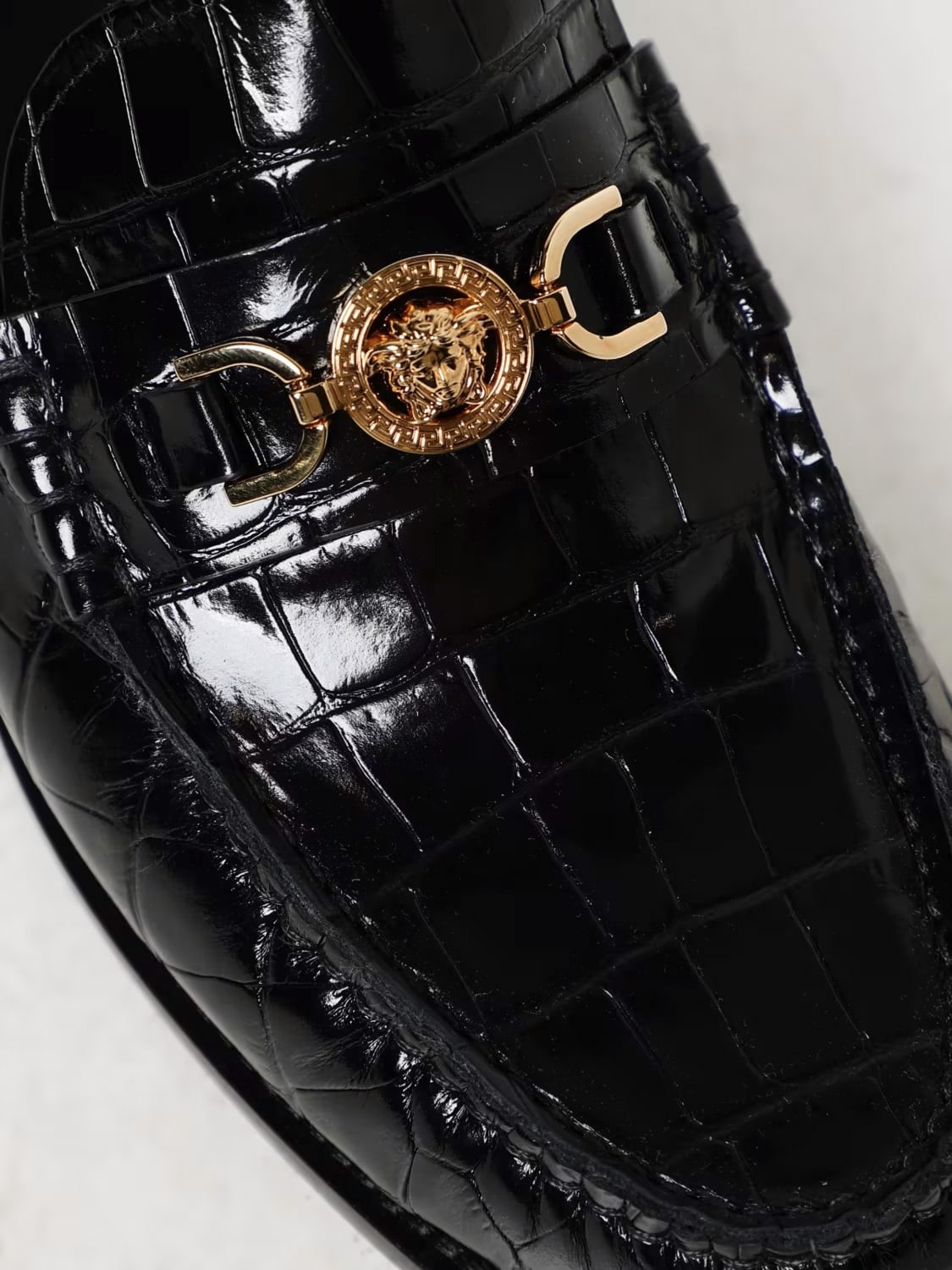 VERSACE MOCASINES: Zapatos hombre Versace, Negro - Img 4