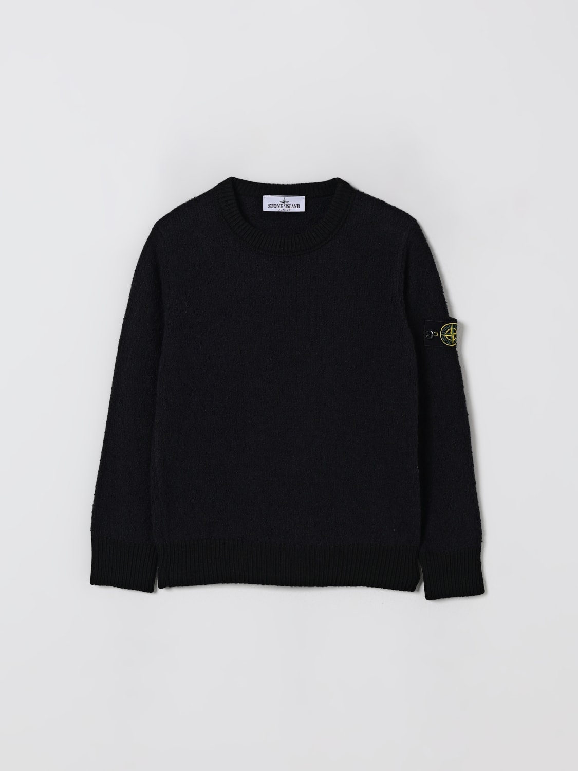 STONE ISLAND JUNIOR SWEATER: Sweater kids Stone Island Junior, Black - Img 1