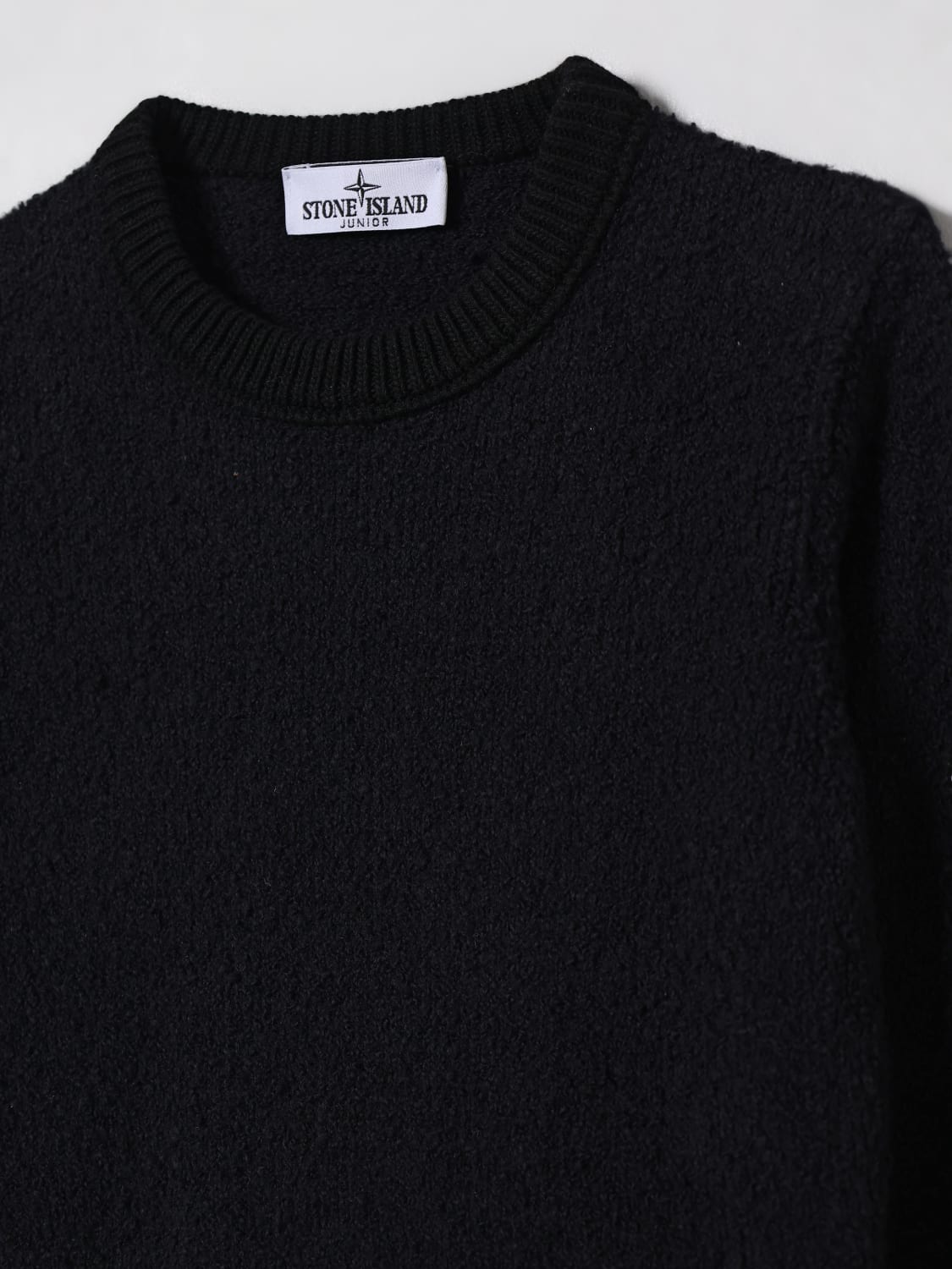 STONE ISLAND JUNIOR SWEATER: Sweater kids Stone Island Junior, Black - Img 3