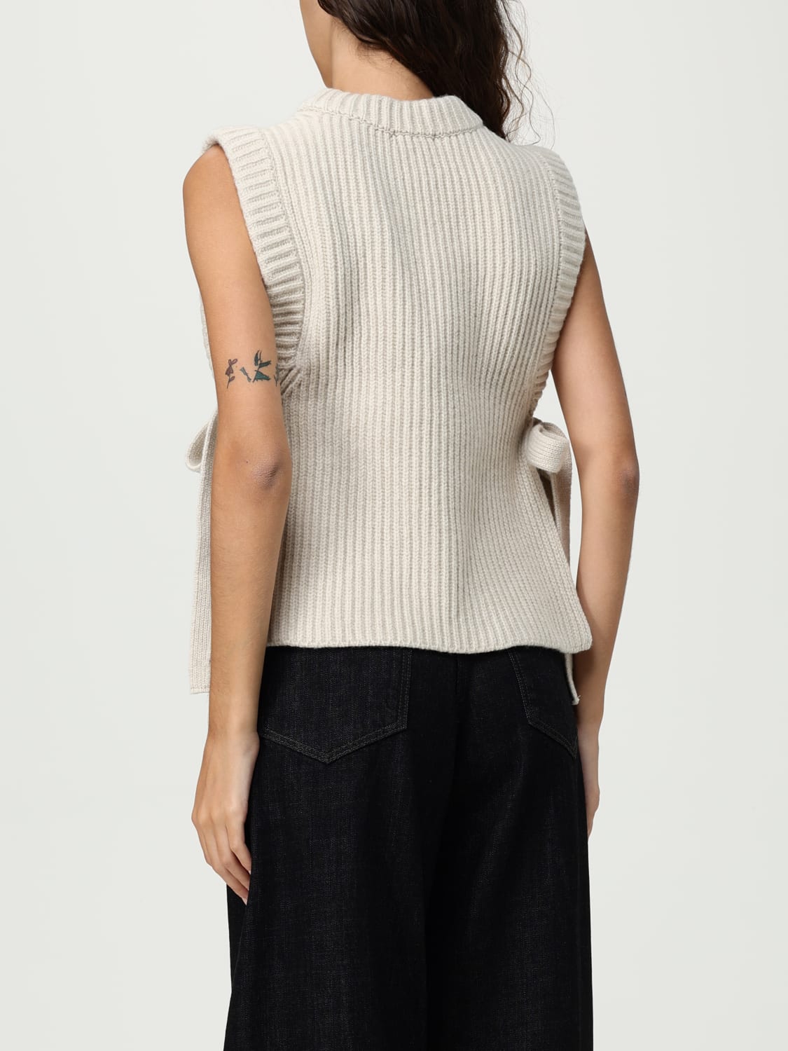 SOEUR WAISTCOAT: Waistcoat woman Soeur, Ecru - Img 2