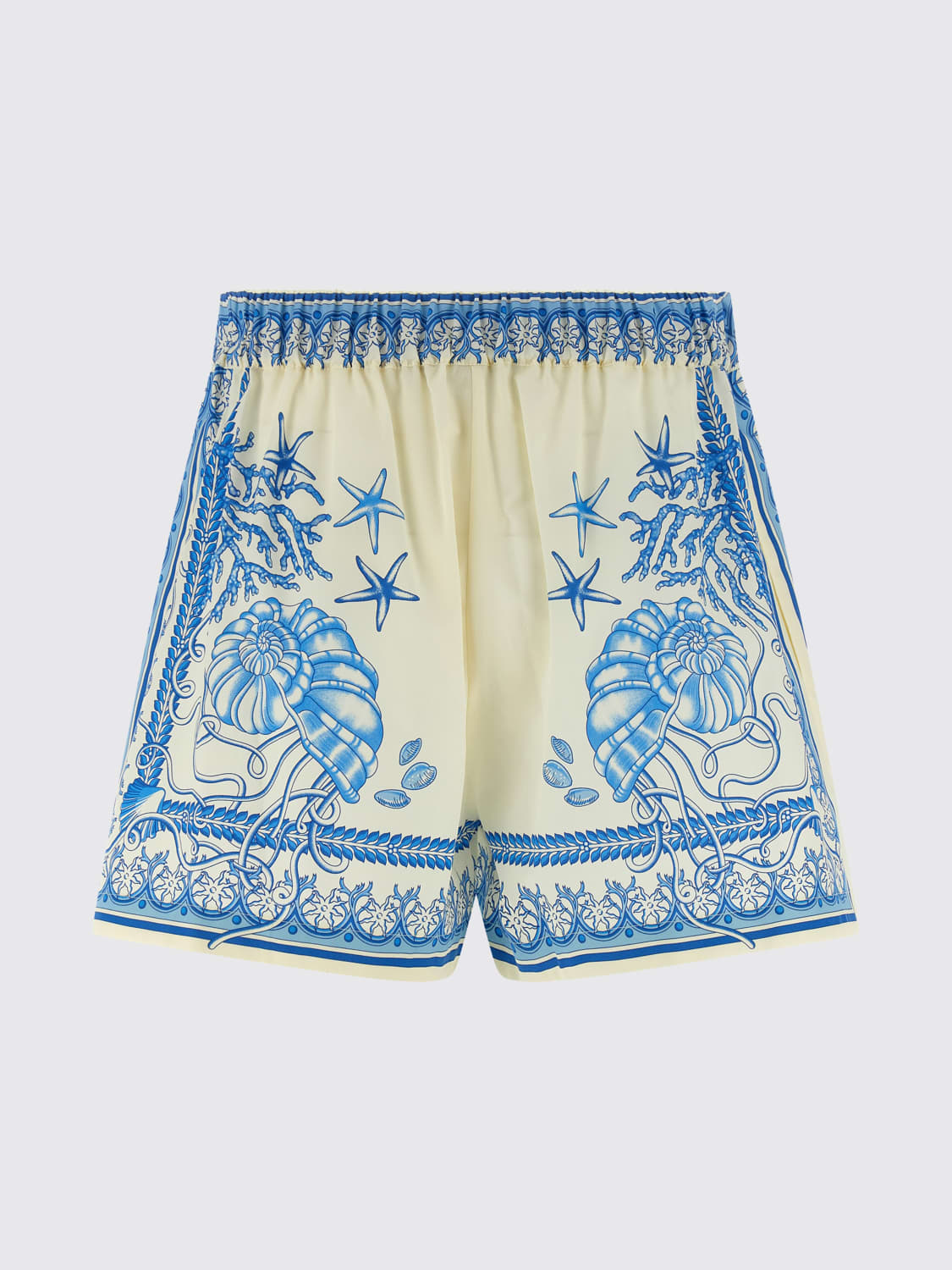 VERSACE PANTALONES CORTOS: Pantalòn cortos mujer Versace, Azul Oscuro - Img 2