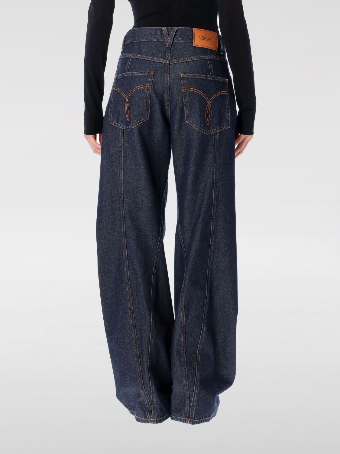 VERSACE JEANS: Jeans woman Versace, Blue - Img 2