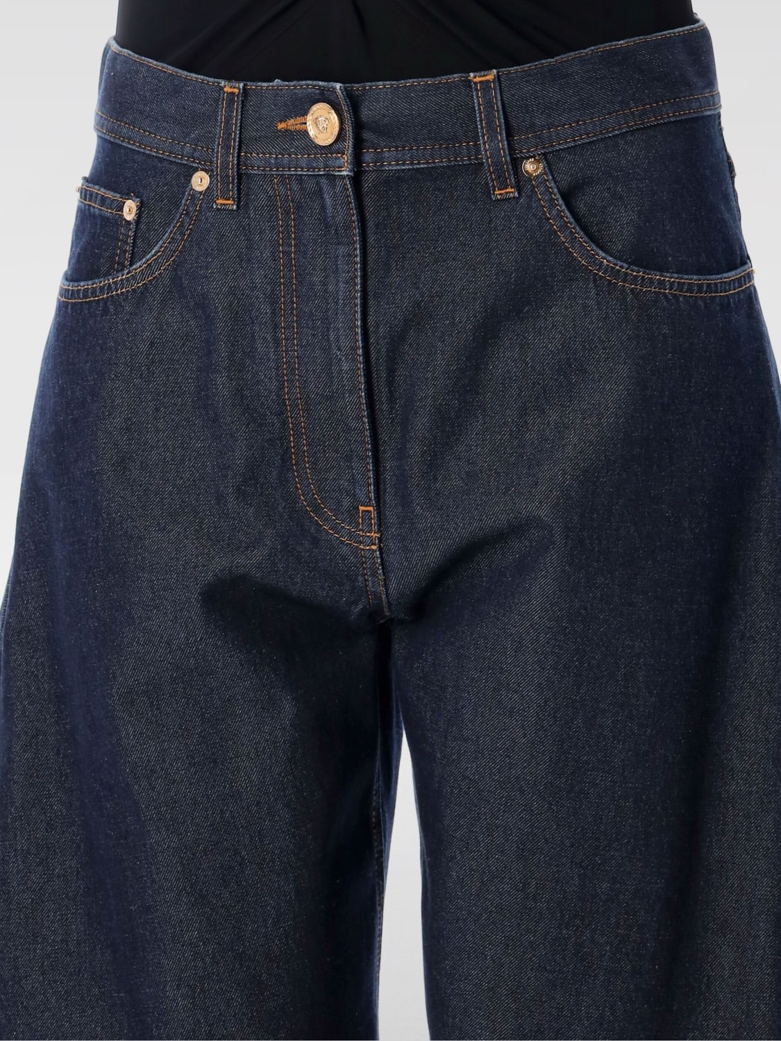 VERSACE JEANS: Jeans woman Versace, Blue - Img 3