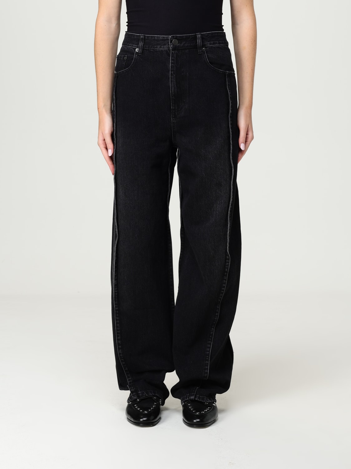 TIBI JEANS: Pantalon femme Tibi, Noir - Img 1