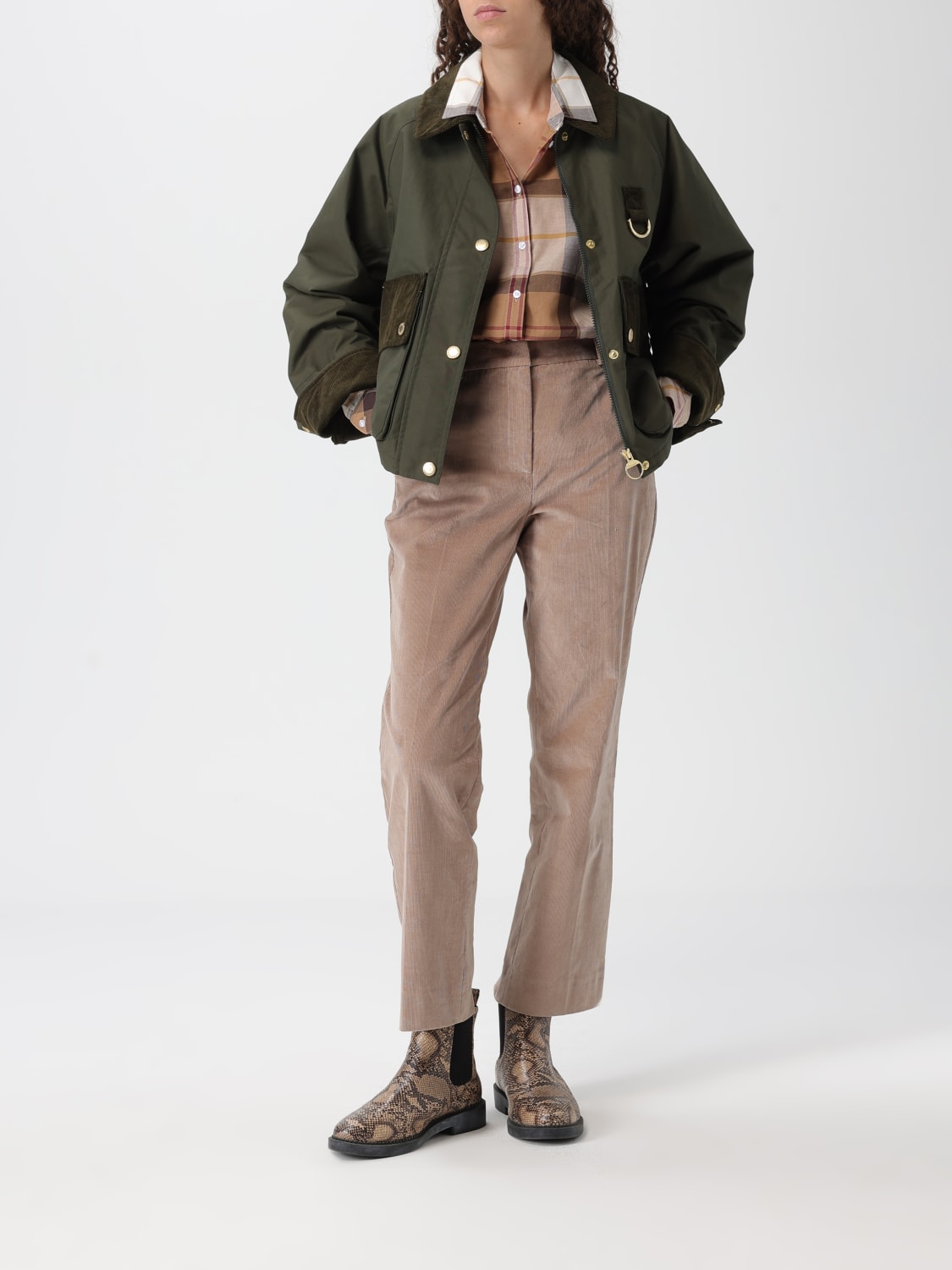 BARBOUR JACKET: Coat woman Barbour, Green - Img 2