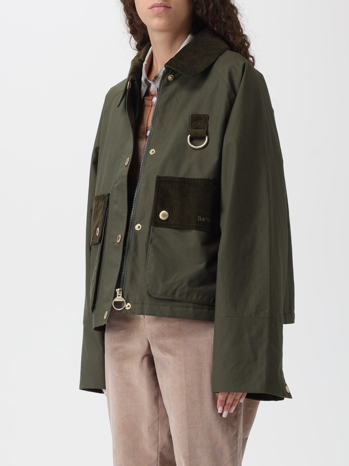 BARBOUR JACKET: Coat woman Barbour, Green - Img 4