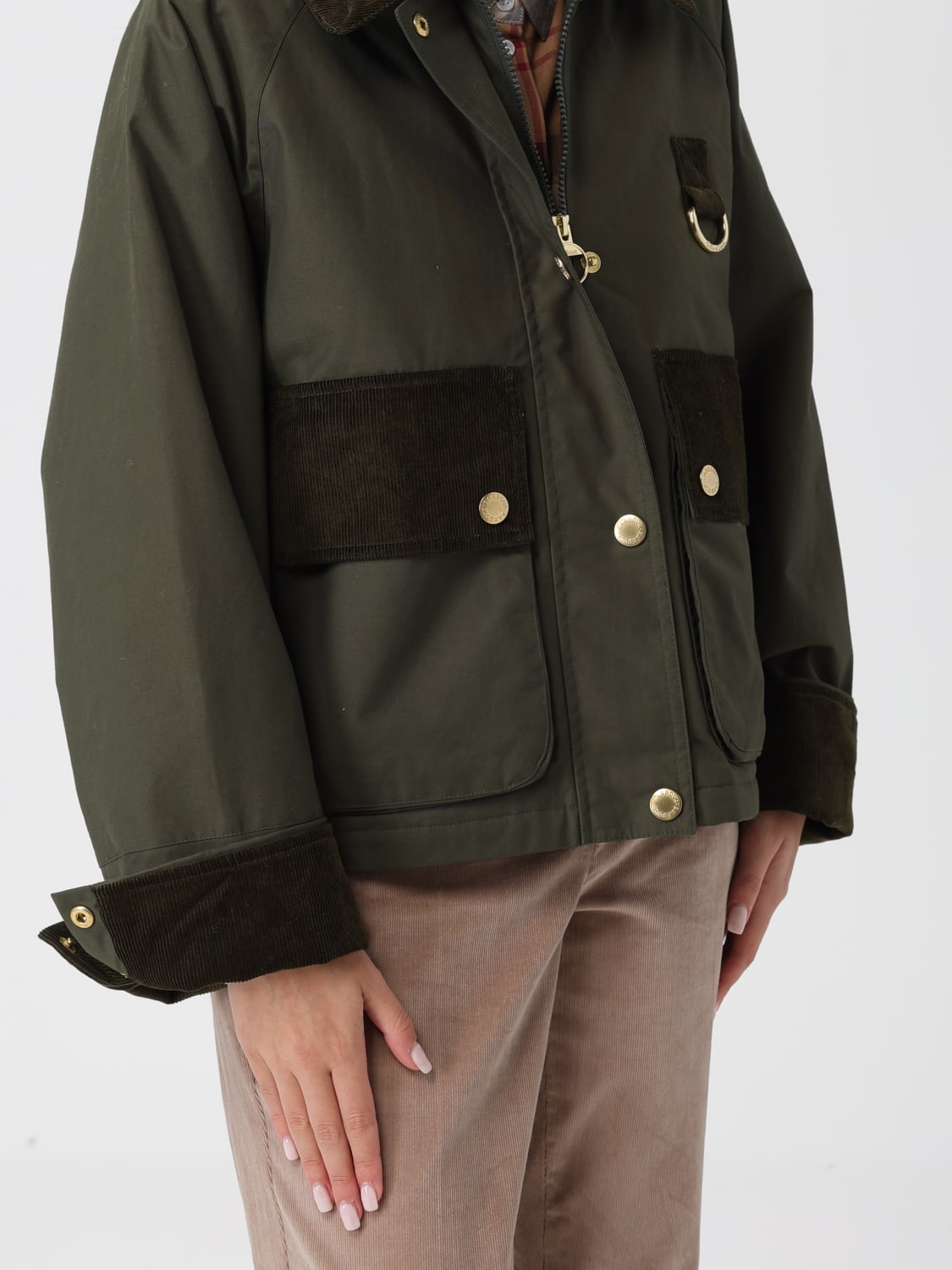 BARBOUR JACKET: Coat woman Barbour, Green - Img 5