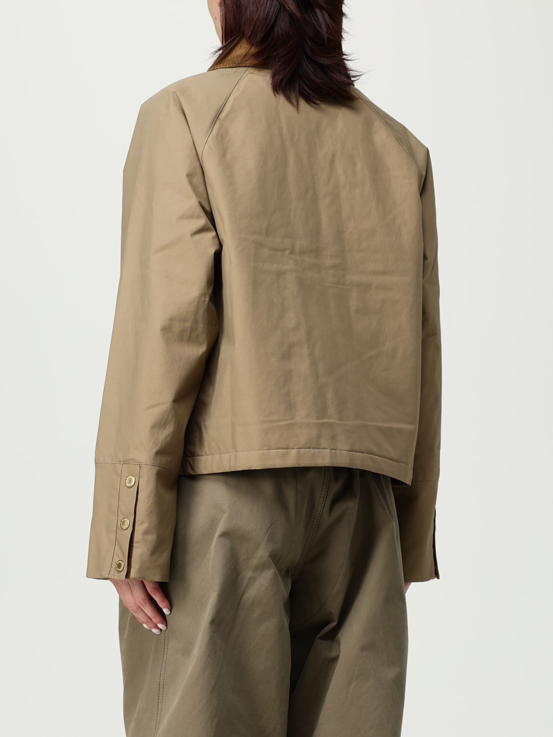 BARBOUR JACKET: Coat woman Barbour, Beige - Img 2