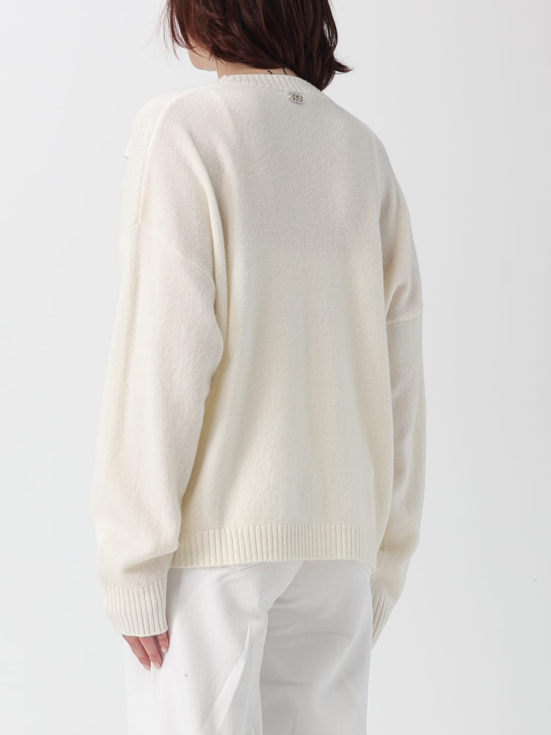 LIU JO SWEATER: Sweater woman Liu Jo, Natural - Img 2