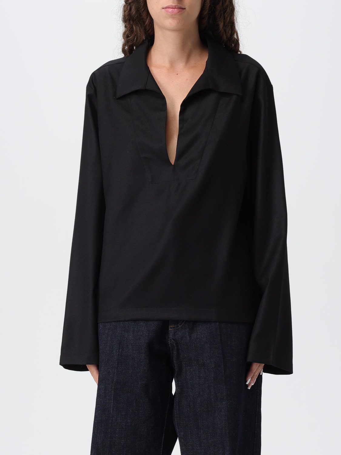 BARENA POLO SHIRT: Top woman Barena, Black - Img 1