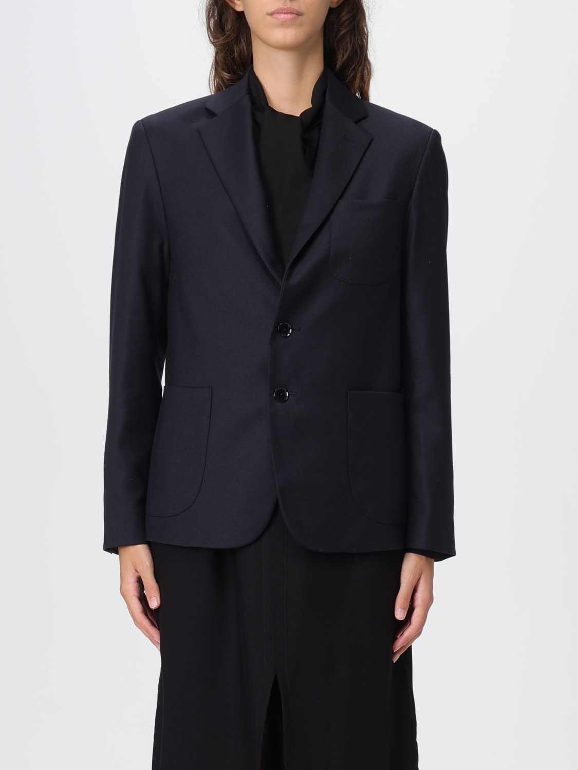 BARENA JACKET: Blazer woman Barena, Navy - Img 1