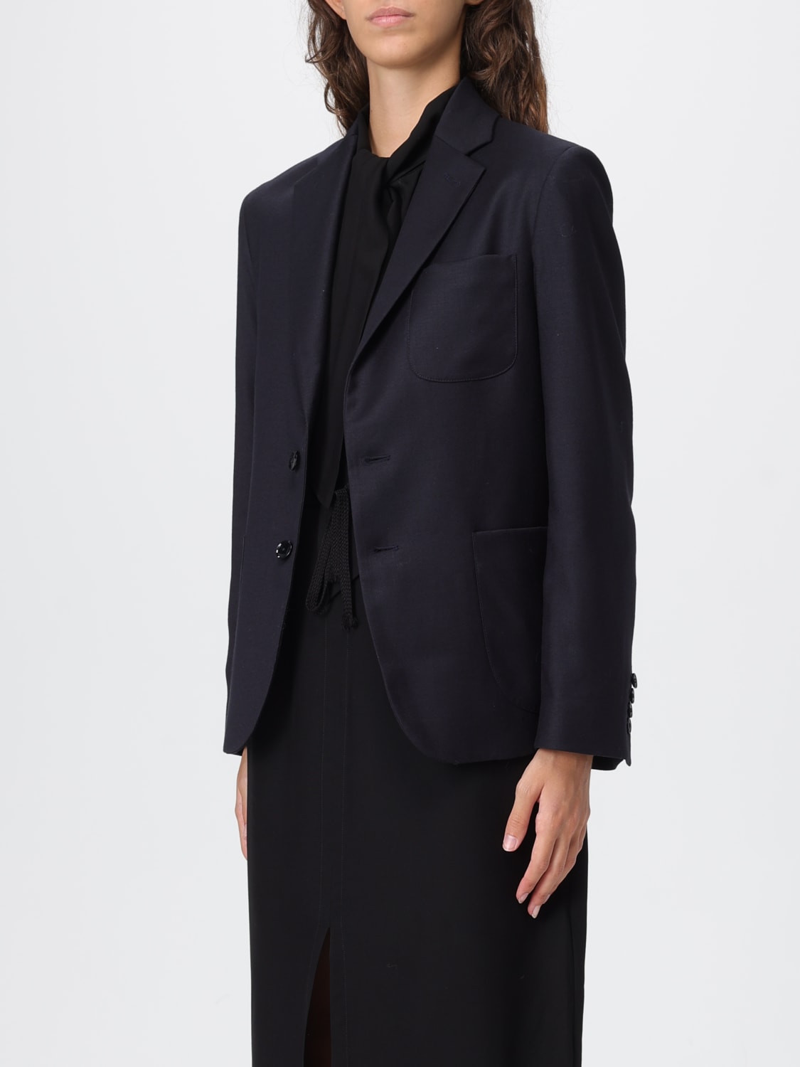 BARENA JACKET: Blazer woman Barena, Navy - Img 3