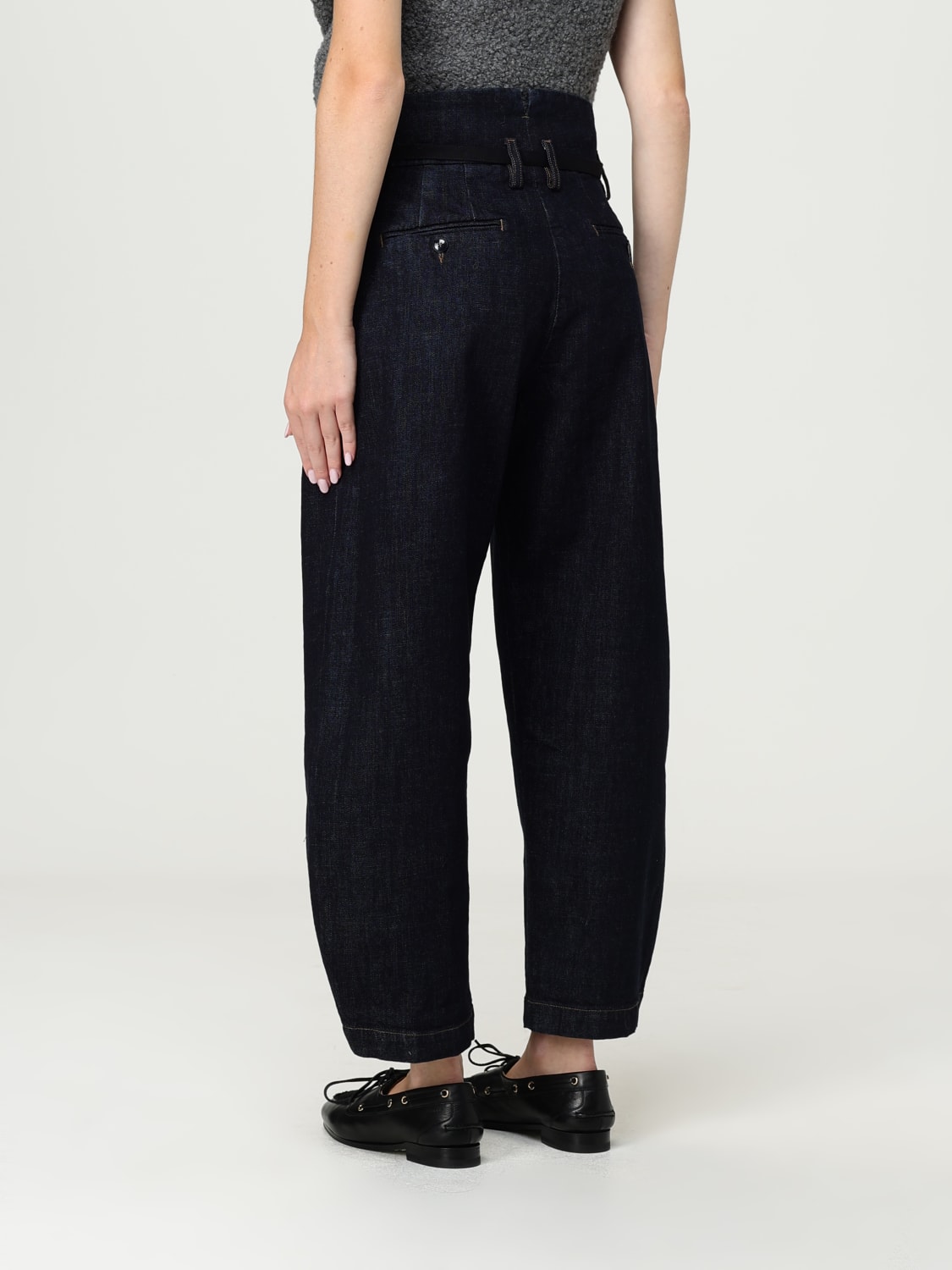 BARENA JEANS: Trousers woman Barena, Navy - Img 3