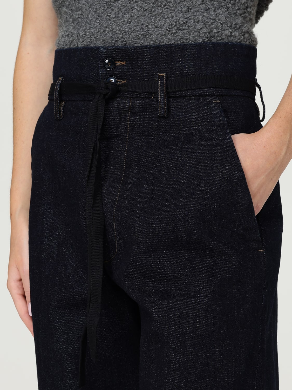 BARENA JEANS: Trousers woman Barena, Navy - Img 4