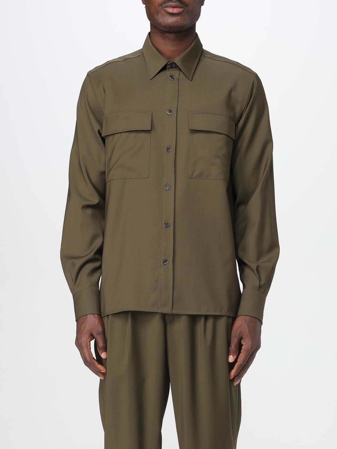 BARENA SHIRT: Shirt men Barena, Olive - Img 1
