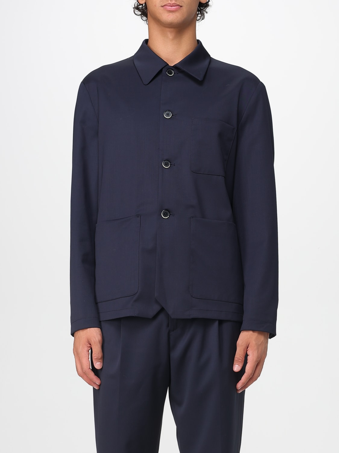 BARENA SHIRT: Shirt men Barena, Navy - Img 1