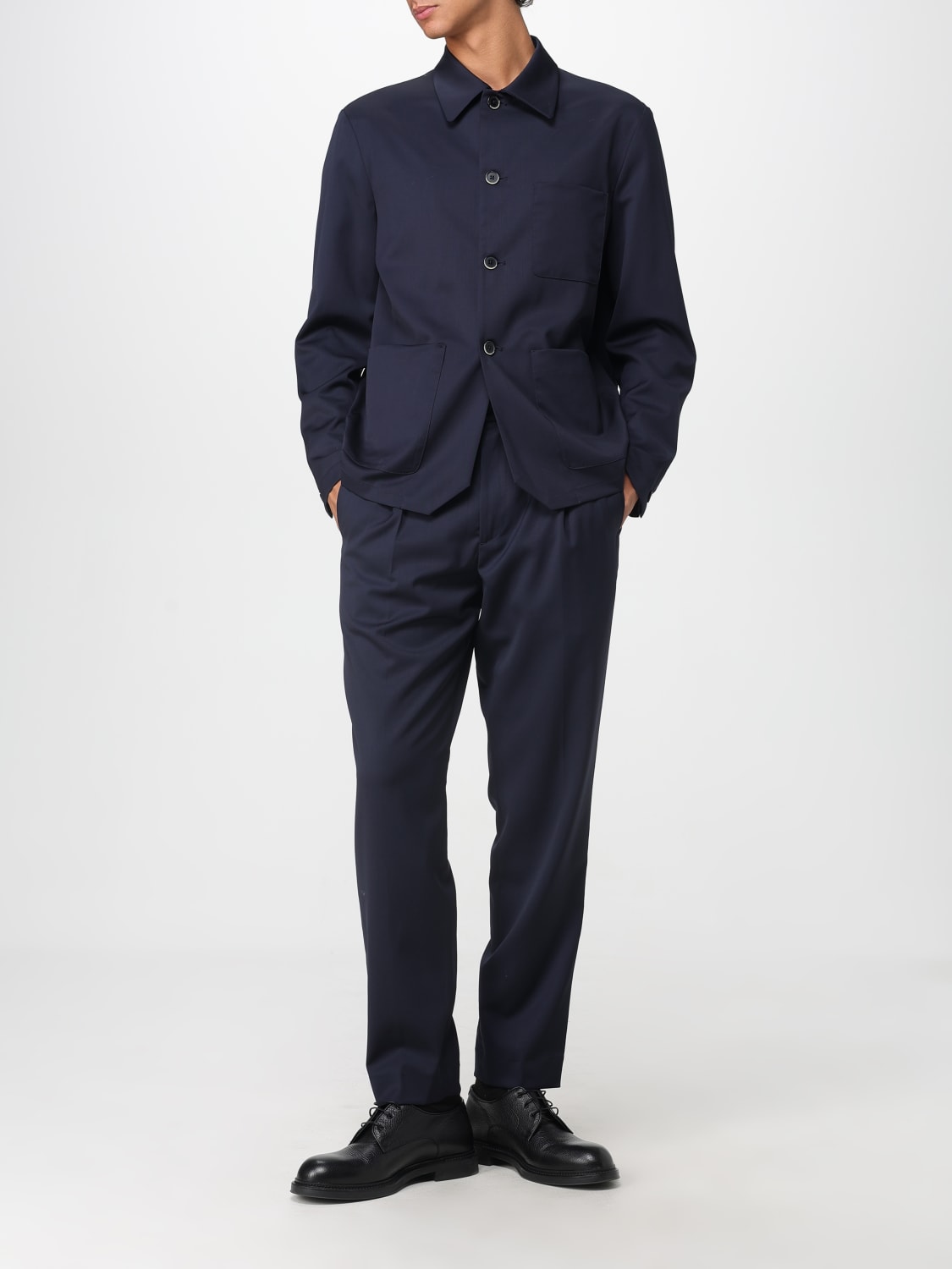 BARENA SHIRT: Shirt men Barena, Navy - Img 2