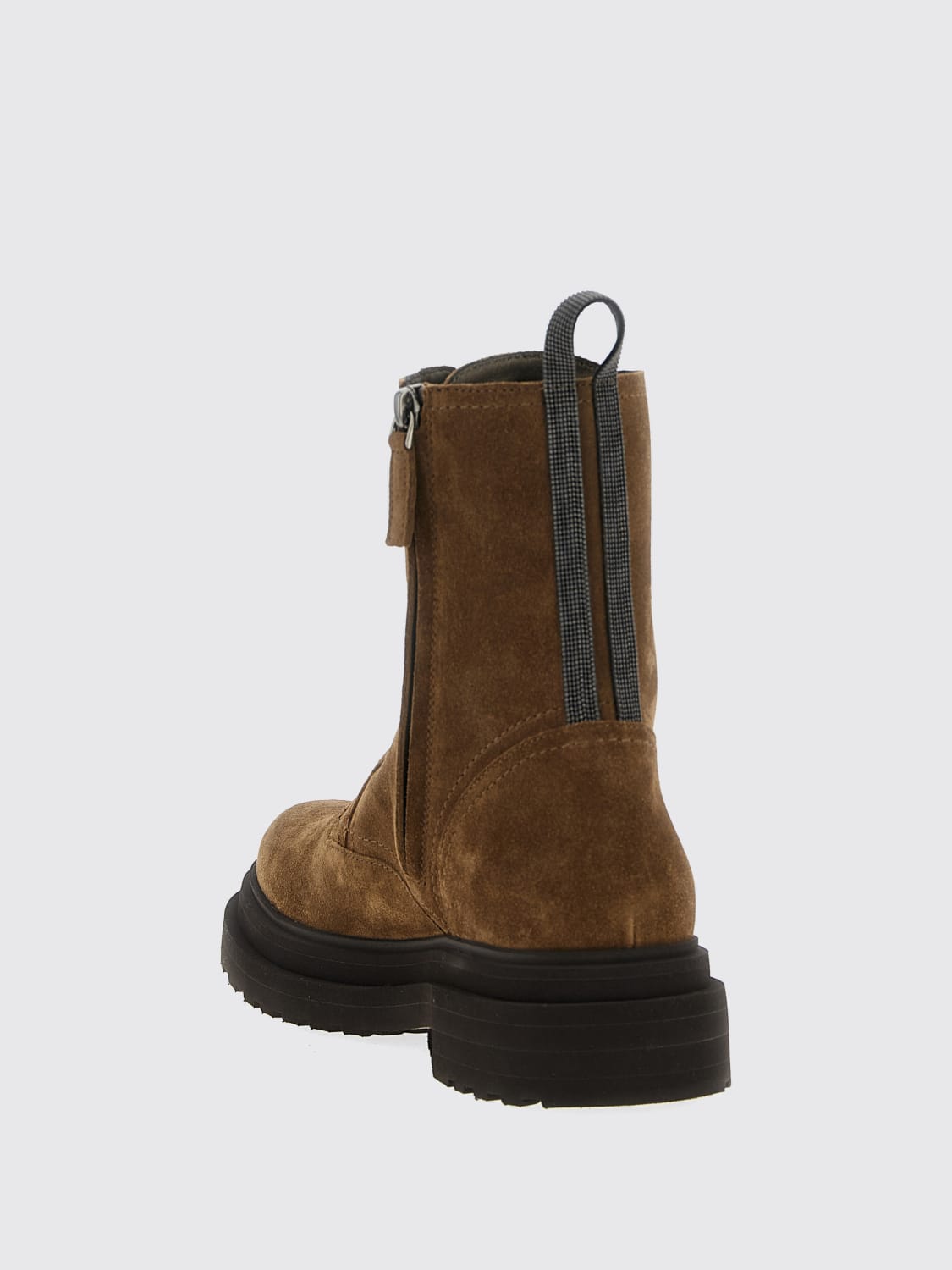 BRUNELLO CUCINELLI BOOTS: Shoes woman Brunello Cucinelli, Brown - Img 3