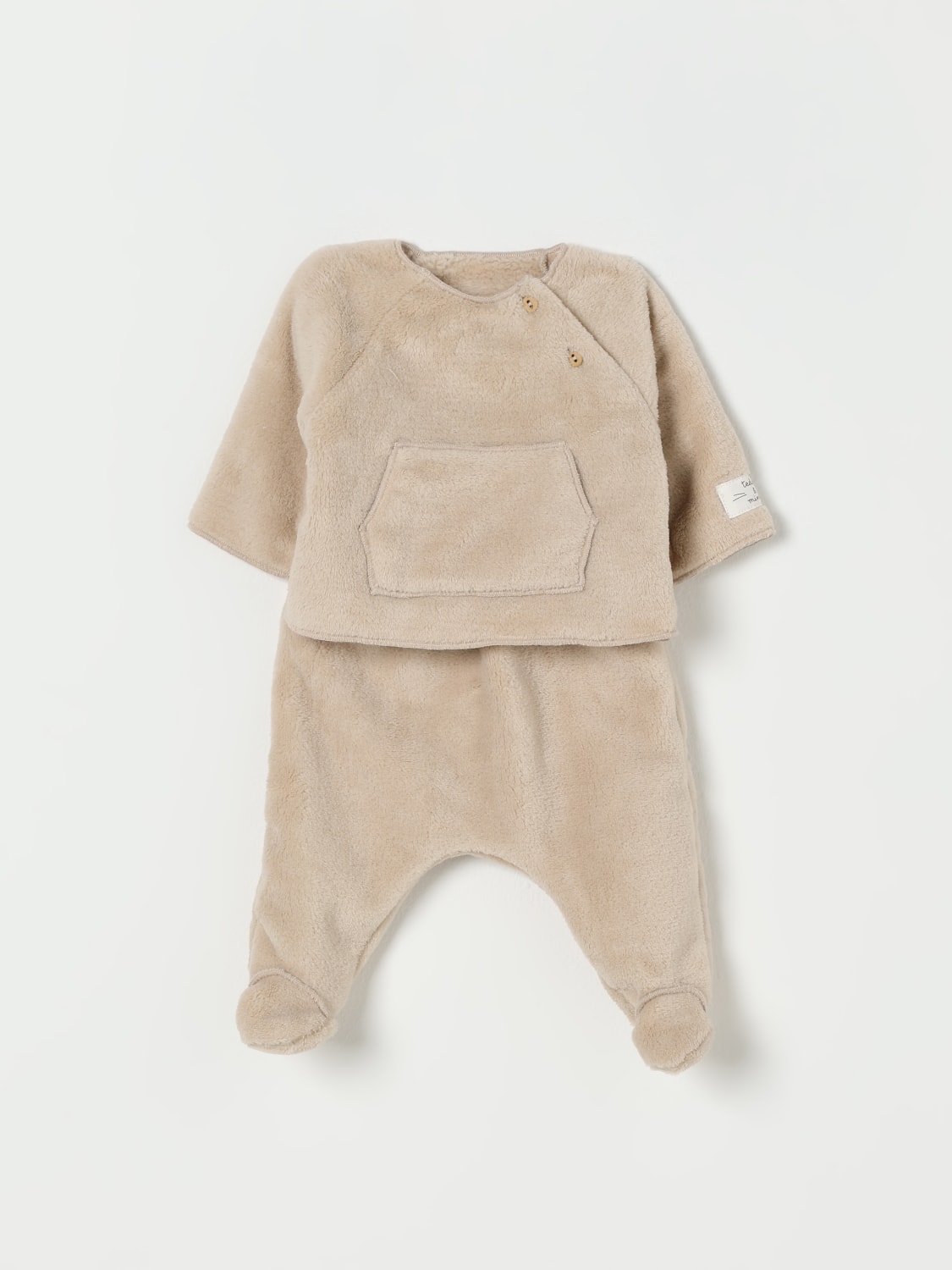 TEDDY & MINOU JUMPSUIT: Jumpsuit kids Teddy & Minou, Beige - Img 1