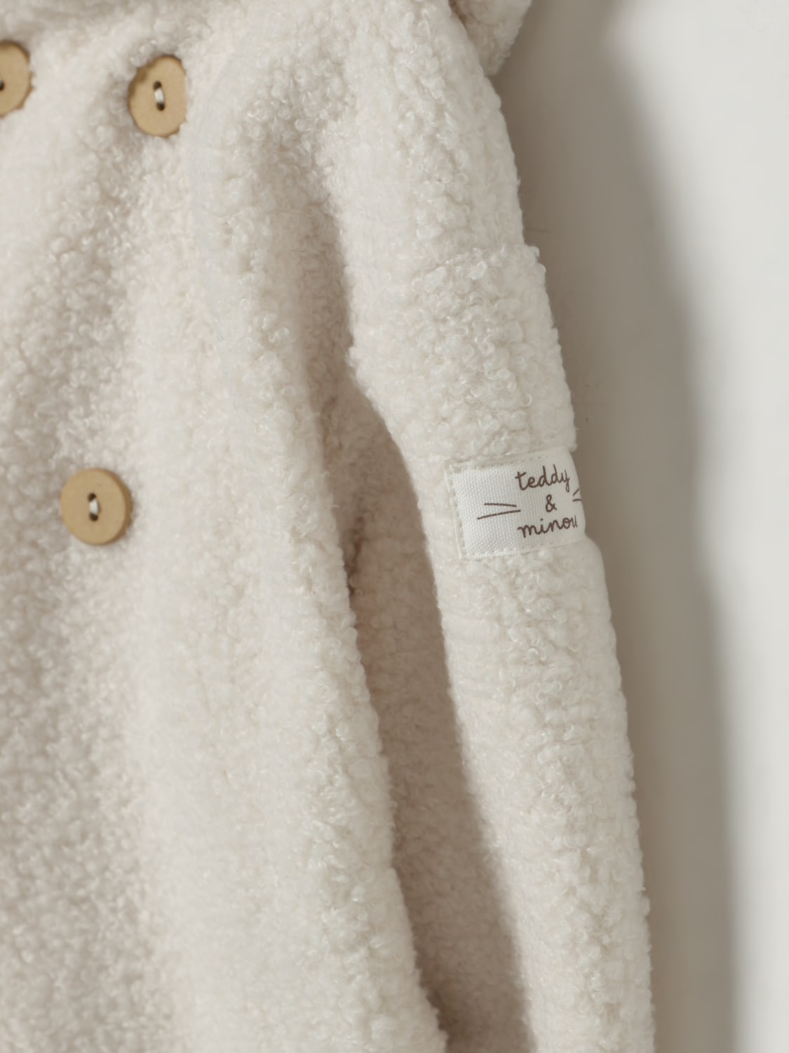 TEDDY & MINOU JACKET: Coats kids Teddy & Minou, White - Img 3
