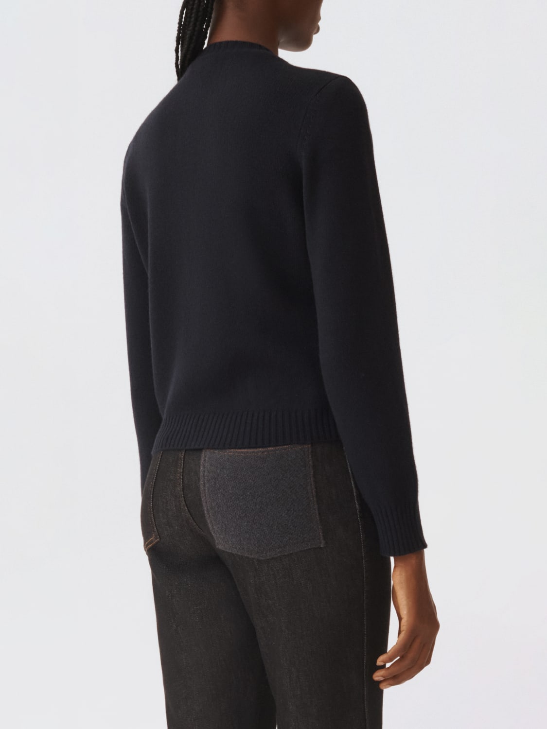 FABIANA FILIPPI JERSEY: Jersey mujer Fabiana Filippi, Azul Oscuro - Img 3