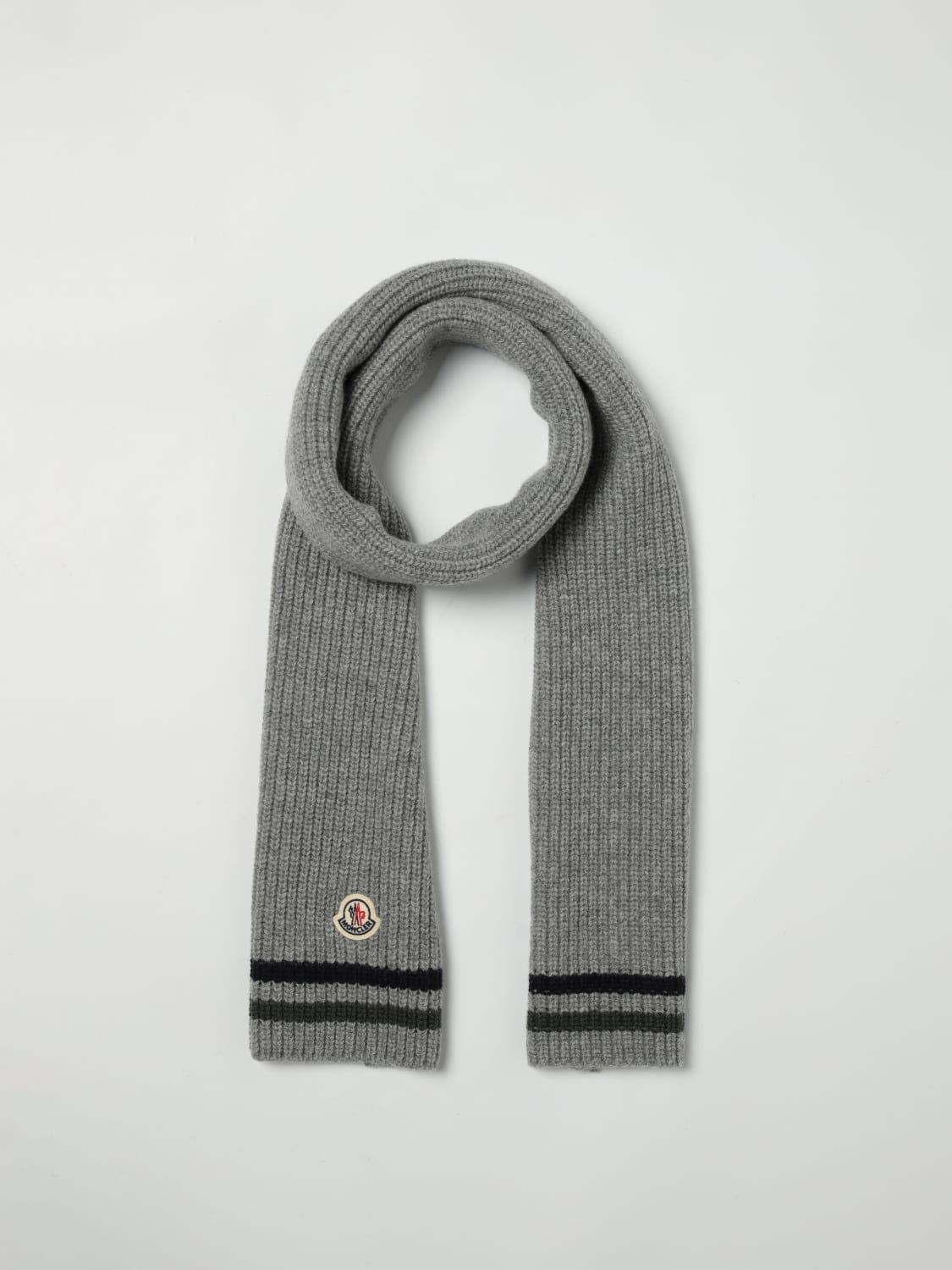 MONCLER ACCESSOIRE: Schal kinder Moncler, Grau - Img 2
