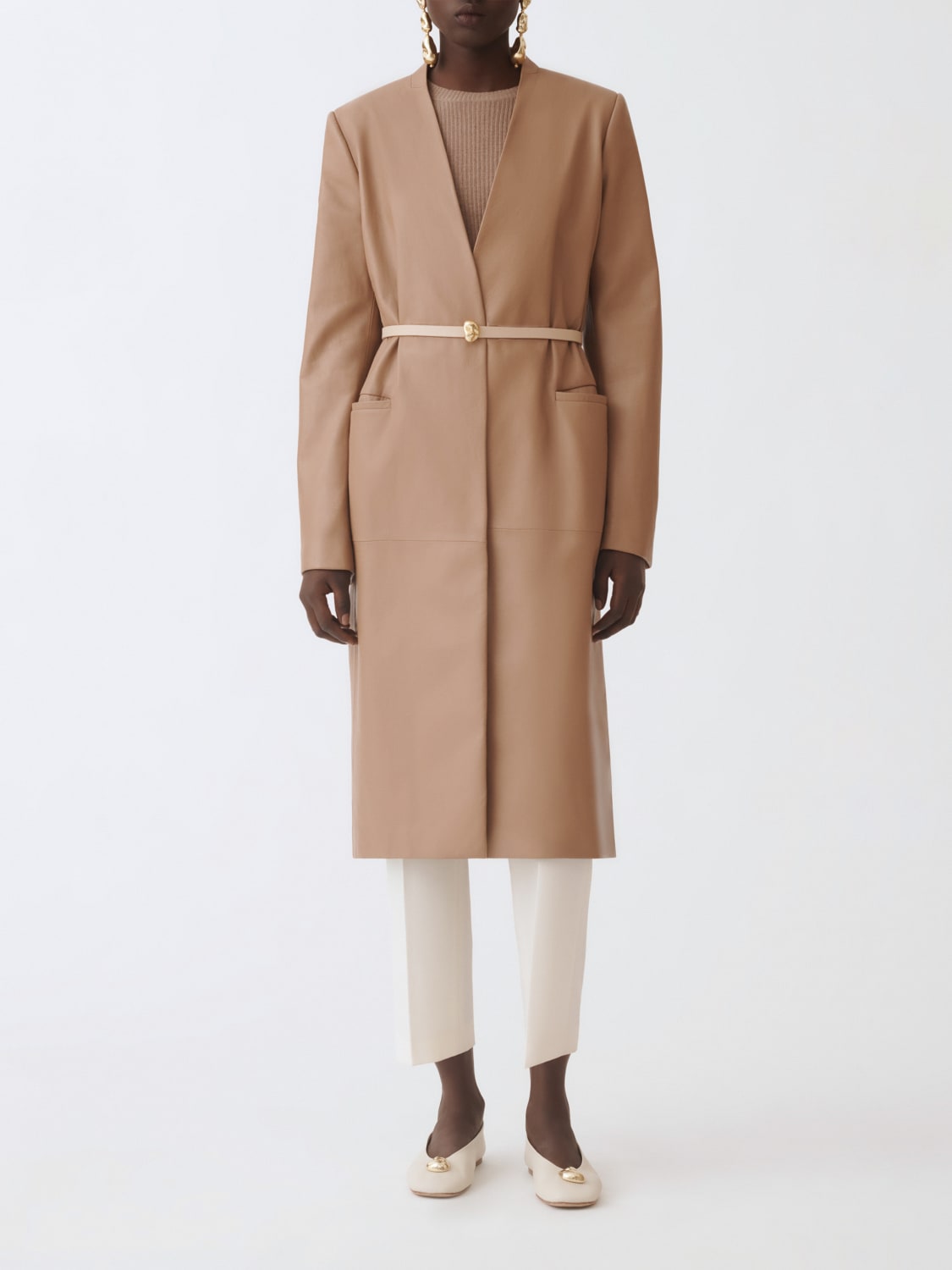 FABIANA FILIPPI COAT: Blazer woman Fabiana Filippi, Natural - Img 1