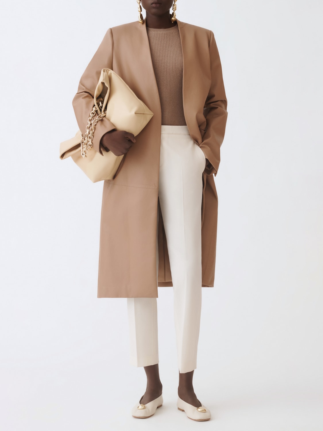 FABIANA FILIPPI COAT: Blazer woman Fabiana Filippi, Natural - Img 2