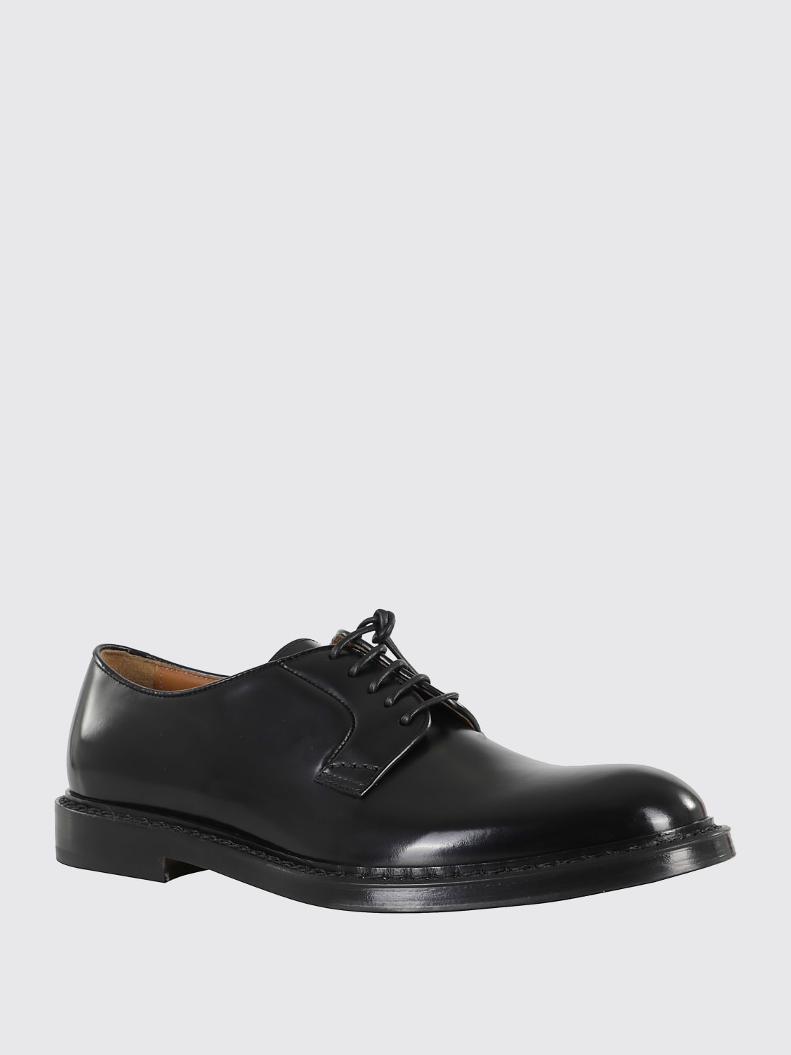 DOUCAL'S SCARPE STRINGATE: Derby Doucal's in pelle spazzolata , Nero - Img 2