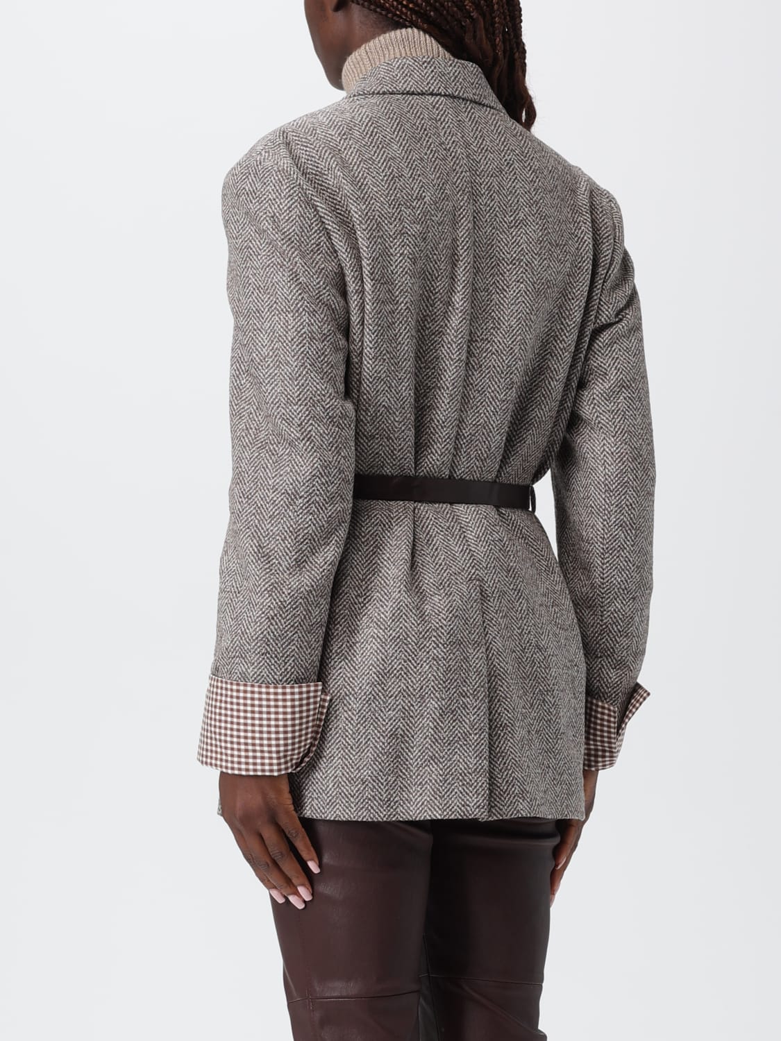 BRUNELLO CUCINELLI JACKET: Jacket woman Brunello Cucinelli, Brown - Img 3