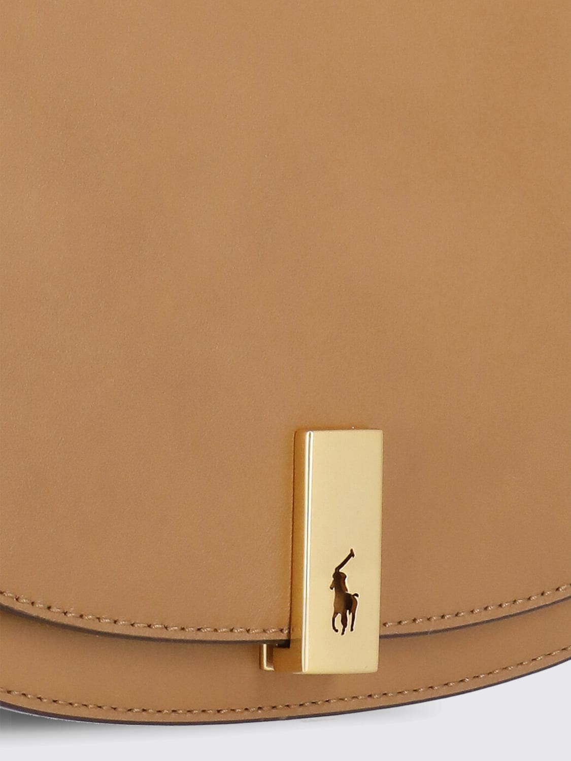 POLO RALPH LAUREN UMHÄNGETASCHE: Schultertasche damen Polo Ralph Lauren, Braun - Img 4