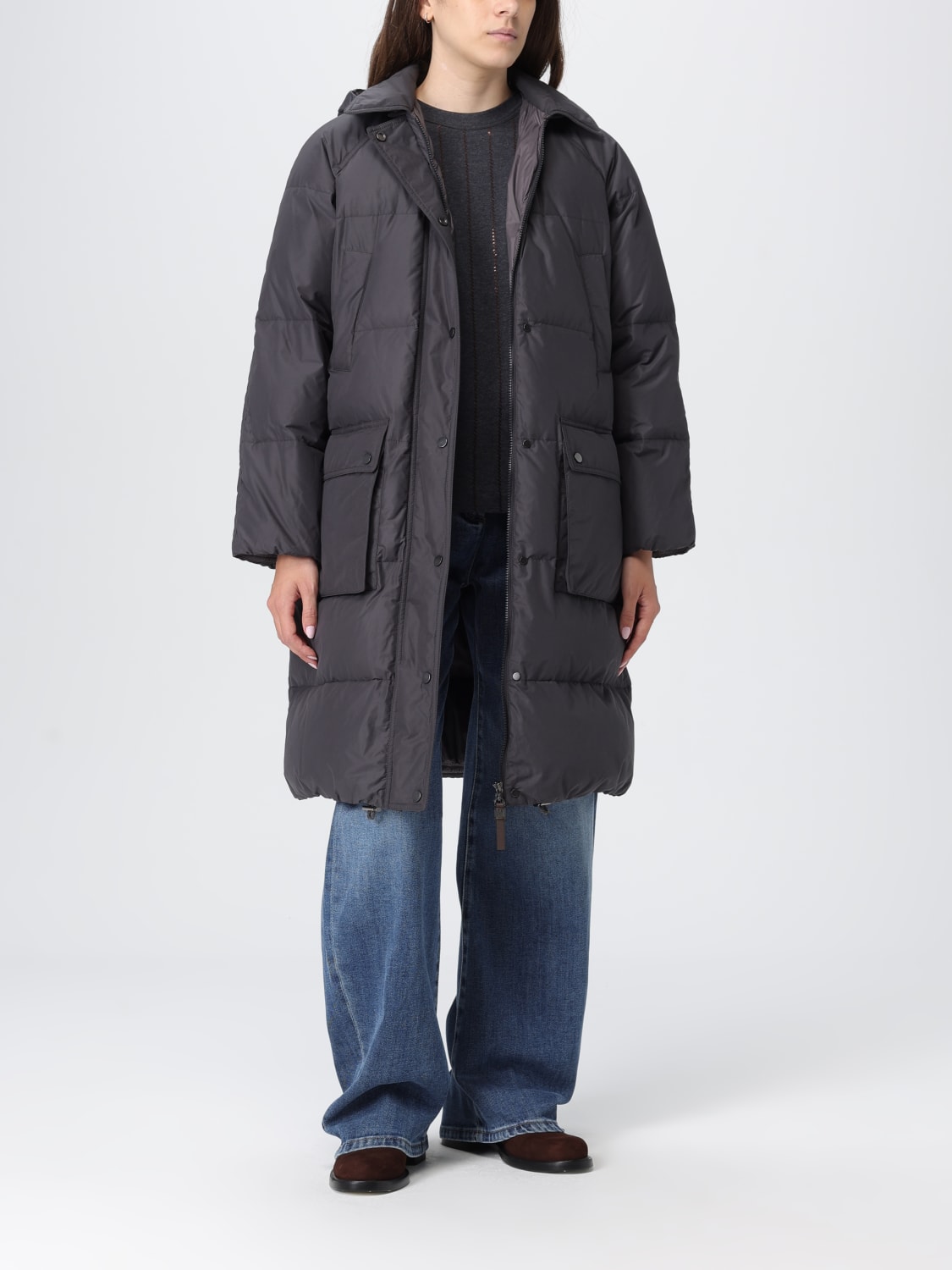 BRUNELLO CUCINELLI JACKET: Jacket woman Brunello Cucinelli, Grey - Img 2