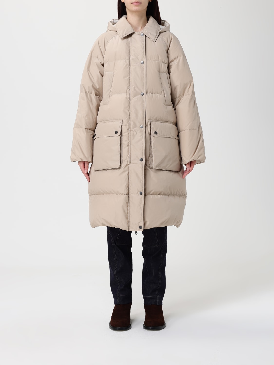 BRUNELLO CUCINELLI VESTE: Veste femme Brunello Cucinelli, Beige - Img 1