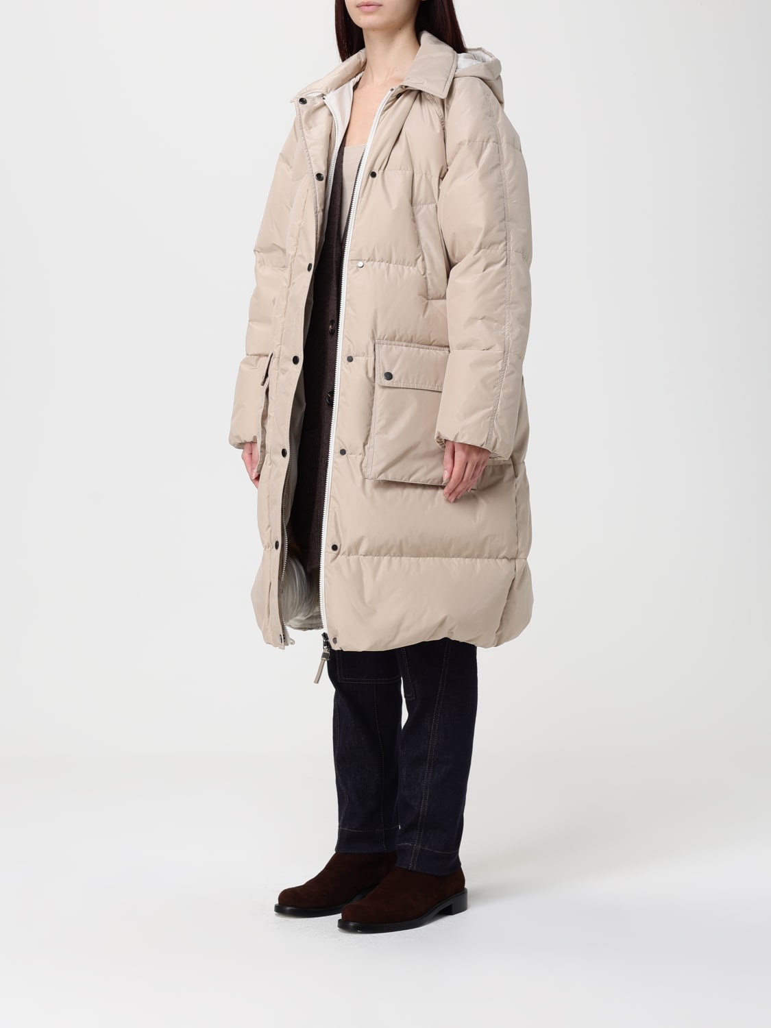 BRUNELLO CUCINELLI VESTE: Veste femme Brunello Cucinelli, Beige - Img 4