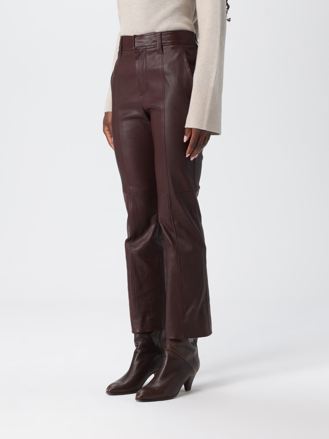 BRUNELLO CUCINELLI PANTALON: Pantalon femme Brunello Cucinelli, Marron - Img 4