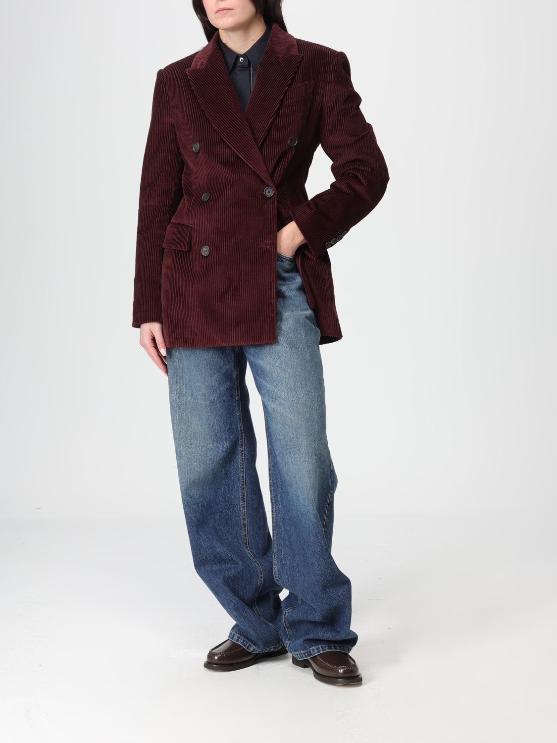 BRUNELLO CUCINELLI VESTE: Veste femme Brunello Cucinelli, Vin - Img 2