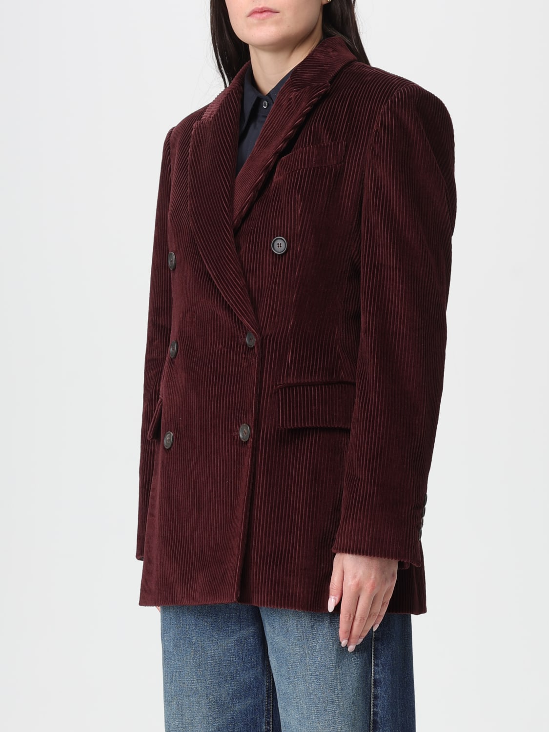 BRUNELLO CUCINELLI VESTE: Veste femme Brunello Cucinelli, Vin - Img 4