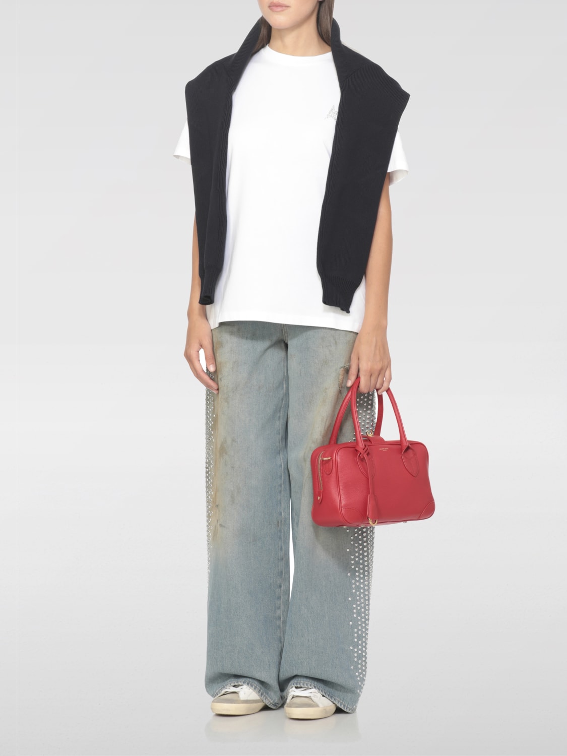 GOLDEN GOOSE CAMISETA: Camiseta mujer Golden Goose, Blanco - Img 2