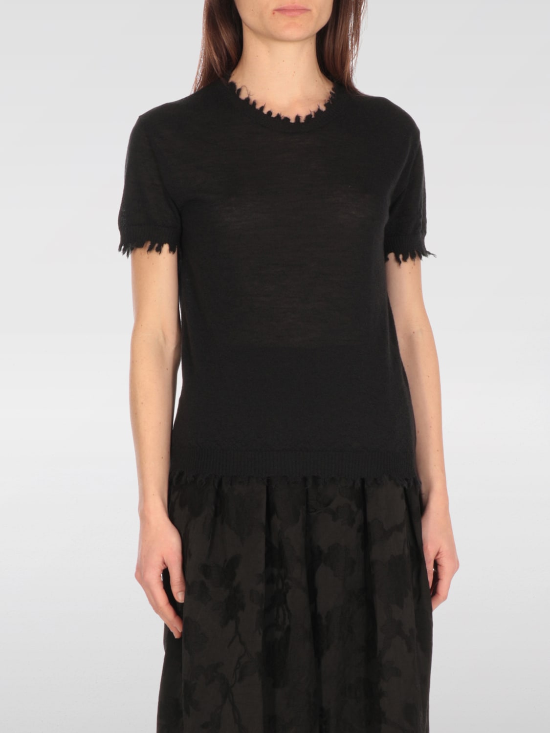 UMA WANG JERSEY: Jersey mujer Uma Wang, Negro - Img 1