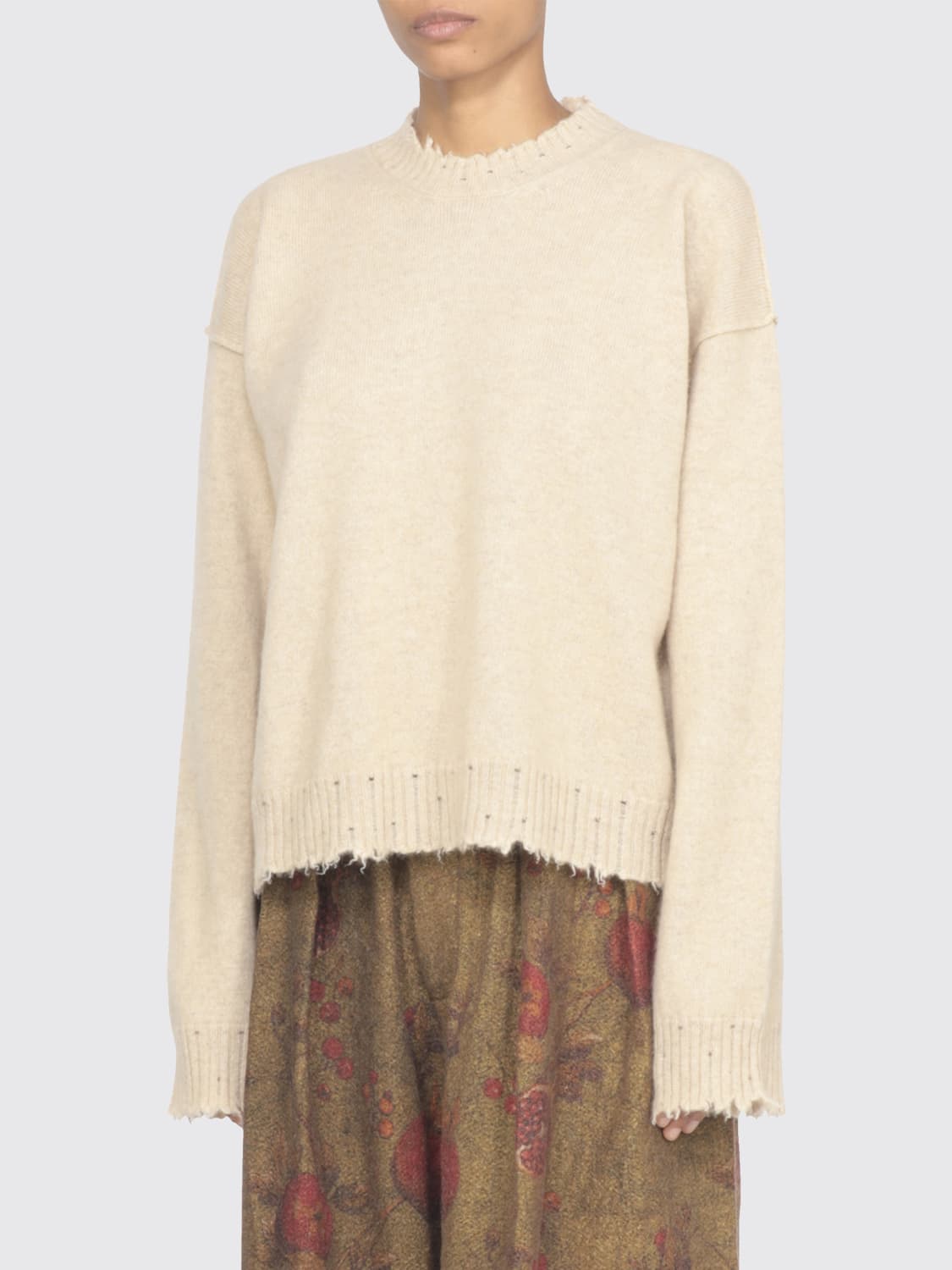 UMA WANG PULL: Pull femme Uma Wang, Beige - Img 1