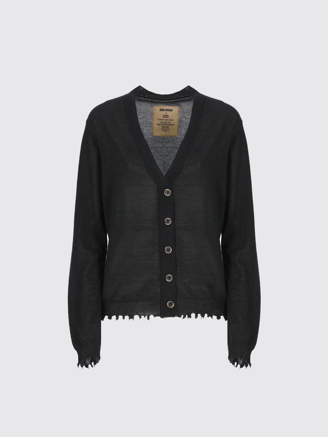 UMA WANG JERSEY: Cárdigan mujer Uma Wang, Negro - Img 5