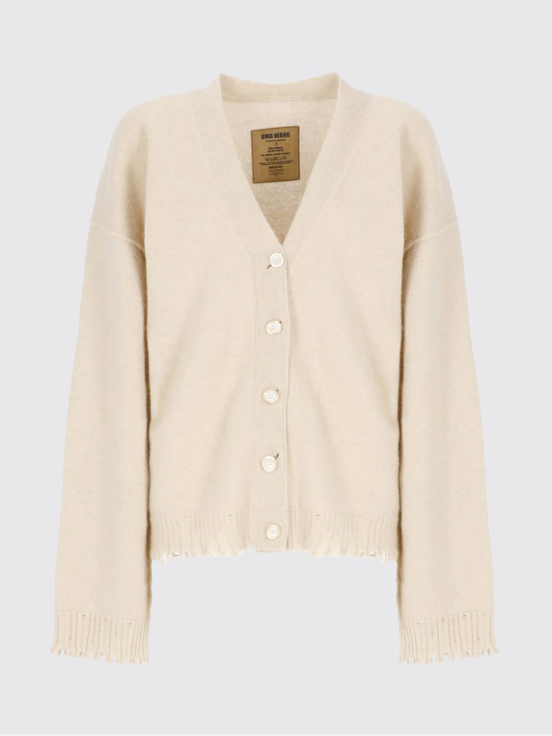 UMA WANG MAGLIA: Cardigan donna Uma Wang, Beige - Img 2
