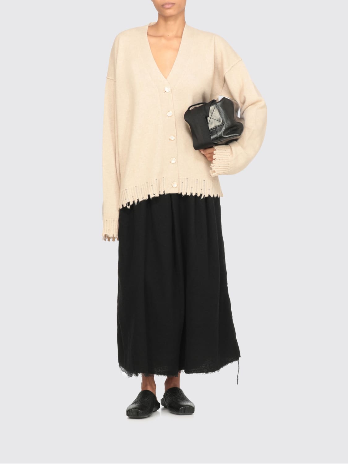 UMA WANG MAGLIA: Cardigan donna Uma Wang, Beige - Img 3